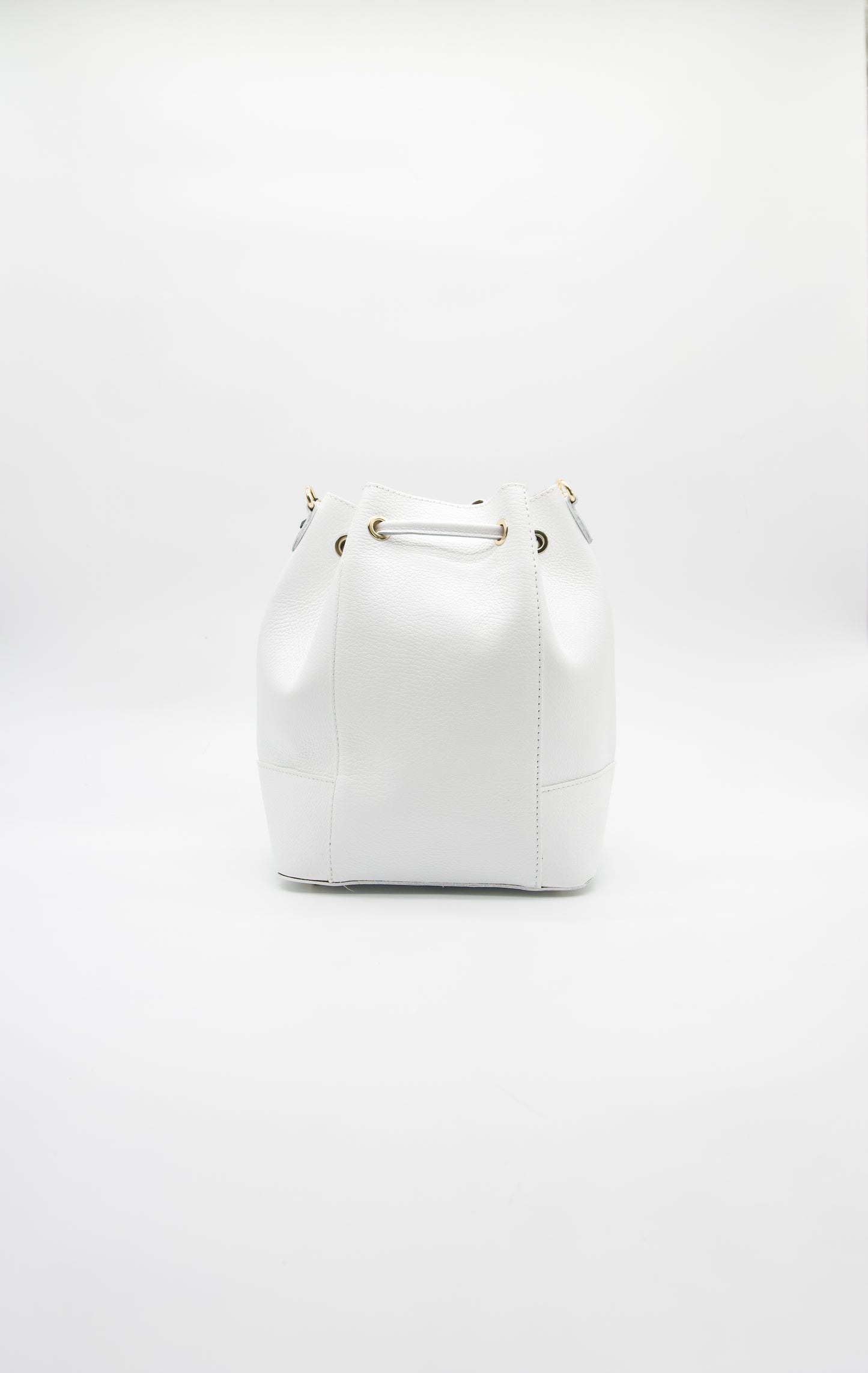 Eli Italian Leather Bucket Bag