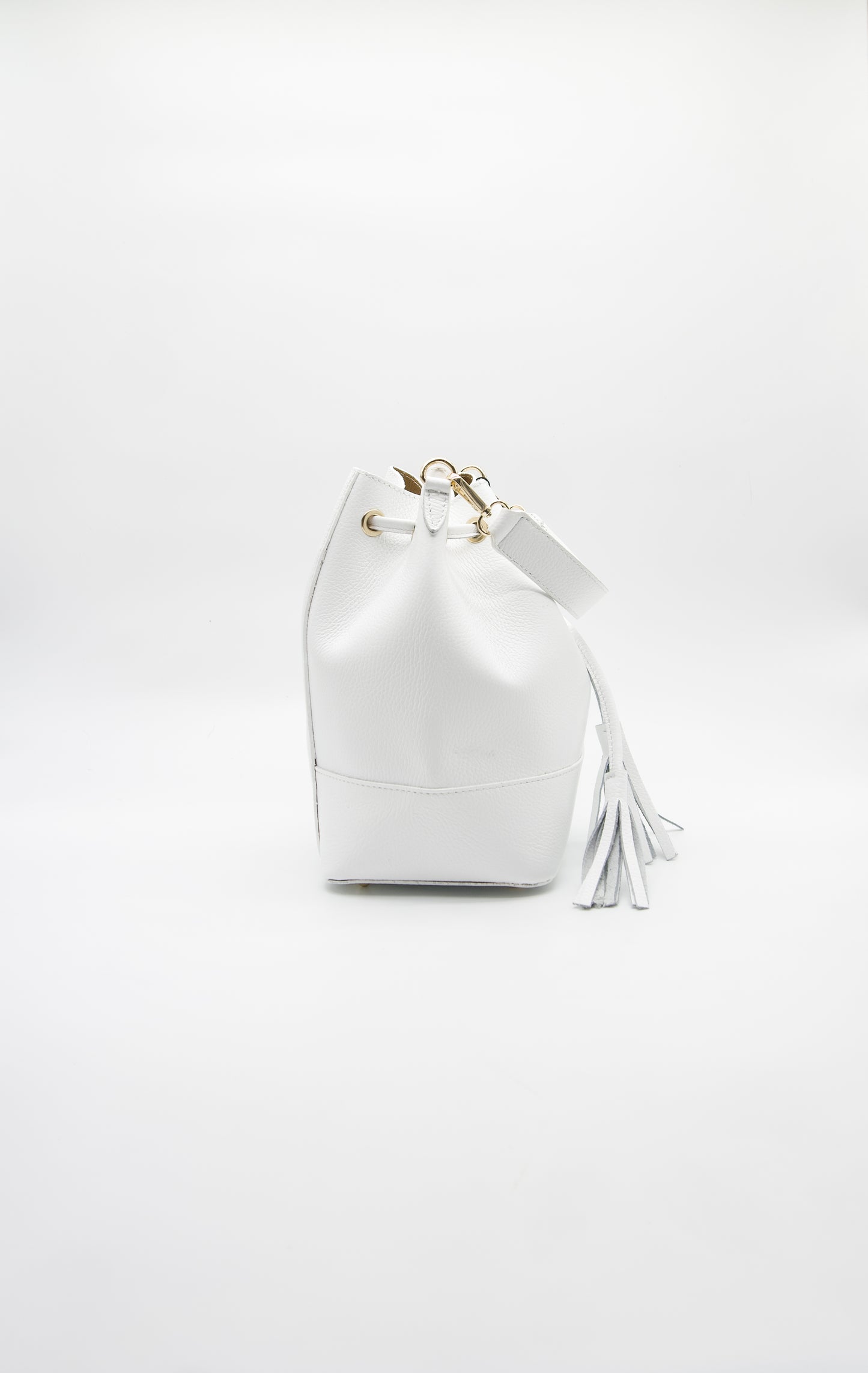 Eli Italian Leather Bucket Bag