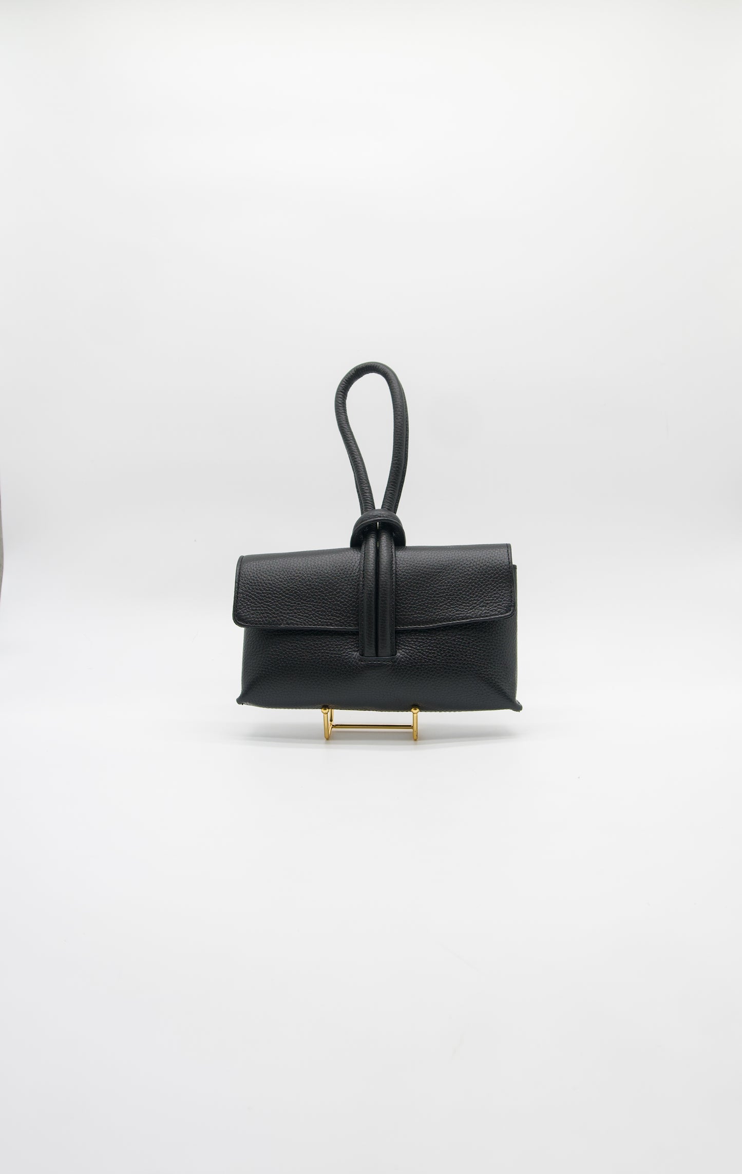 Giselle Top Handle Leather Clutch
