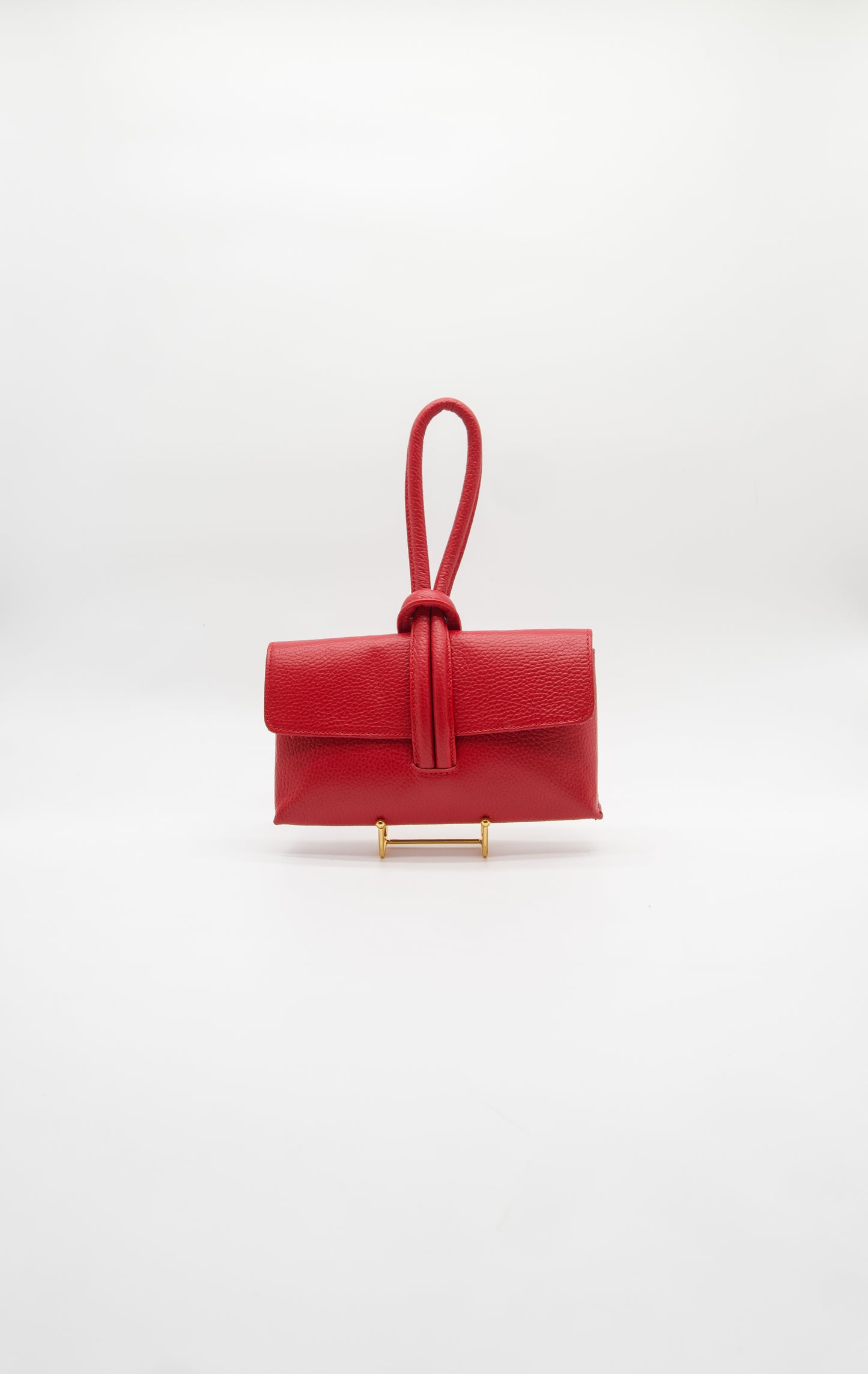 Giselle Top Handle Leather Clutch