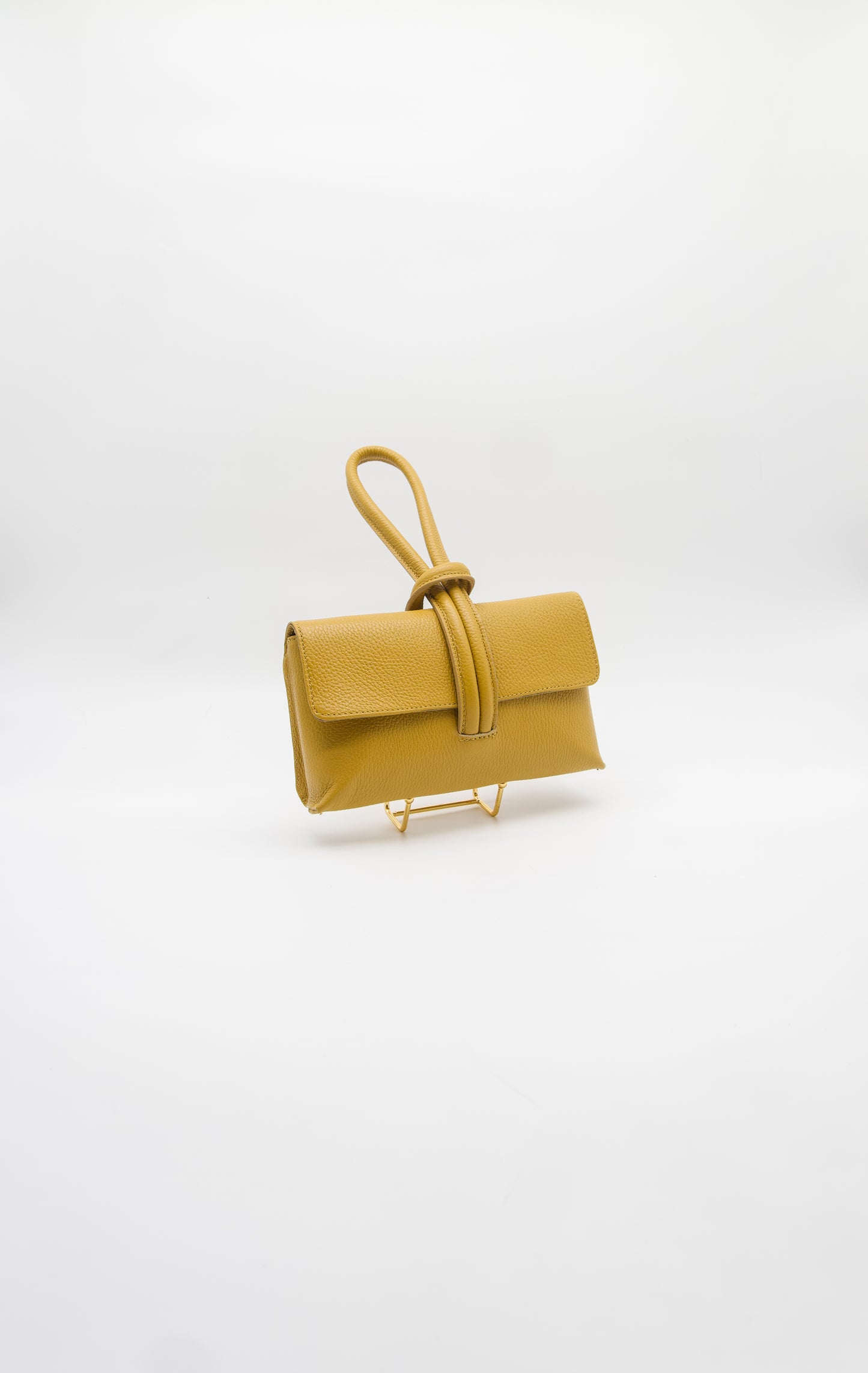Giselle Top Handle Leather Clutch