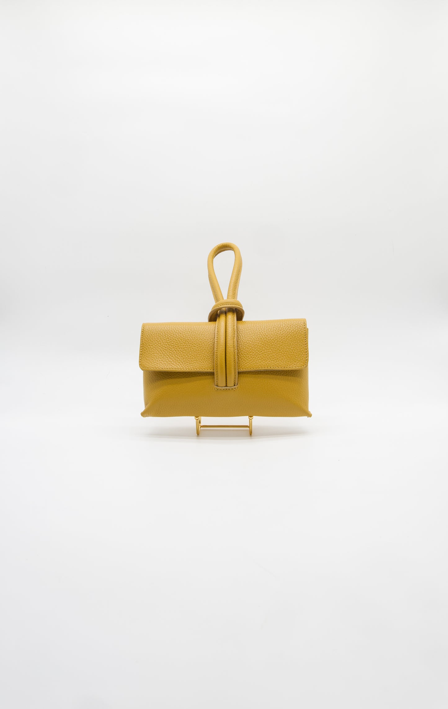 Giselle Top Handle Leather Clutch