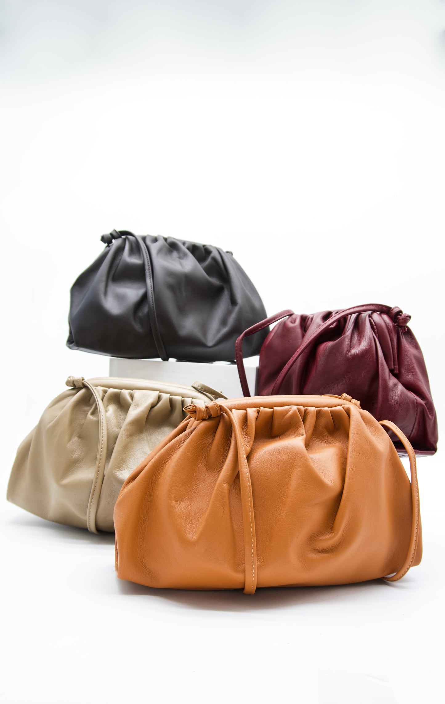 Miliana Italian Leather Pouch Crossbody Bag