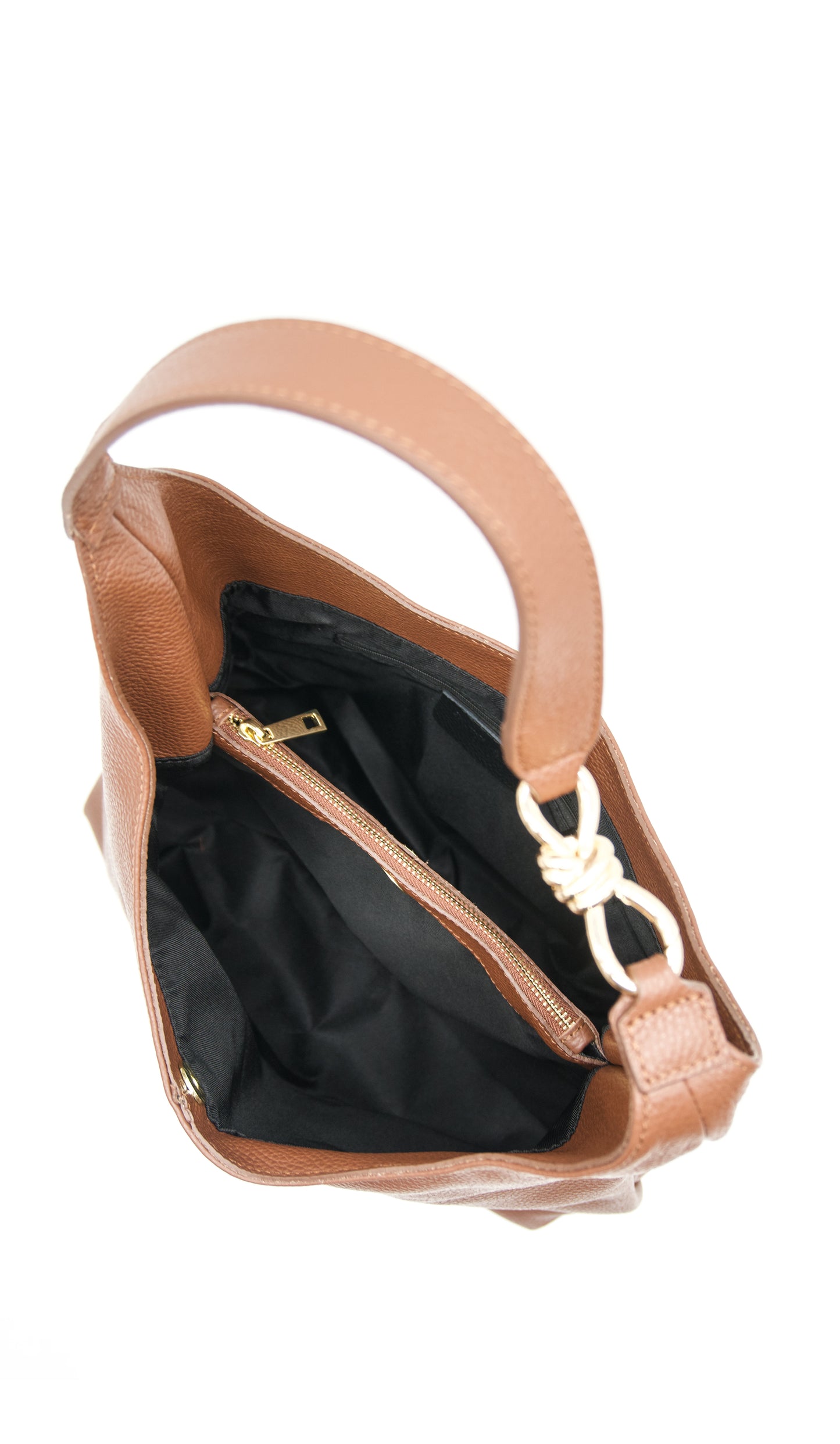 Gemma Hardware Detail Italian Leather Tote Bag