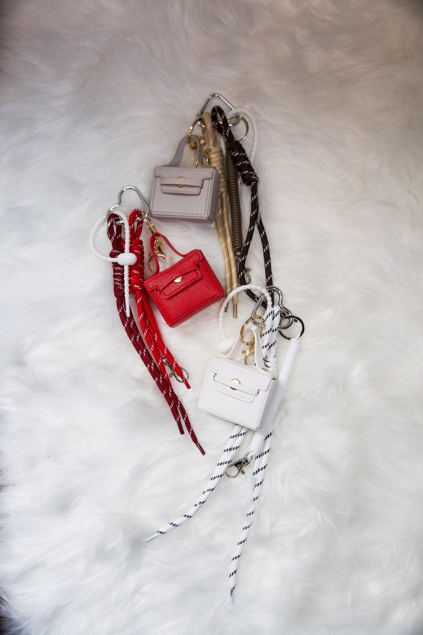 Heart Keychain Multistrand Bag Charm