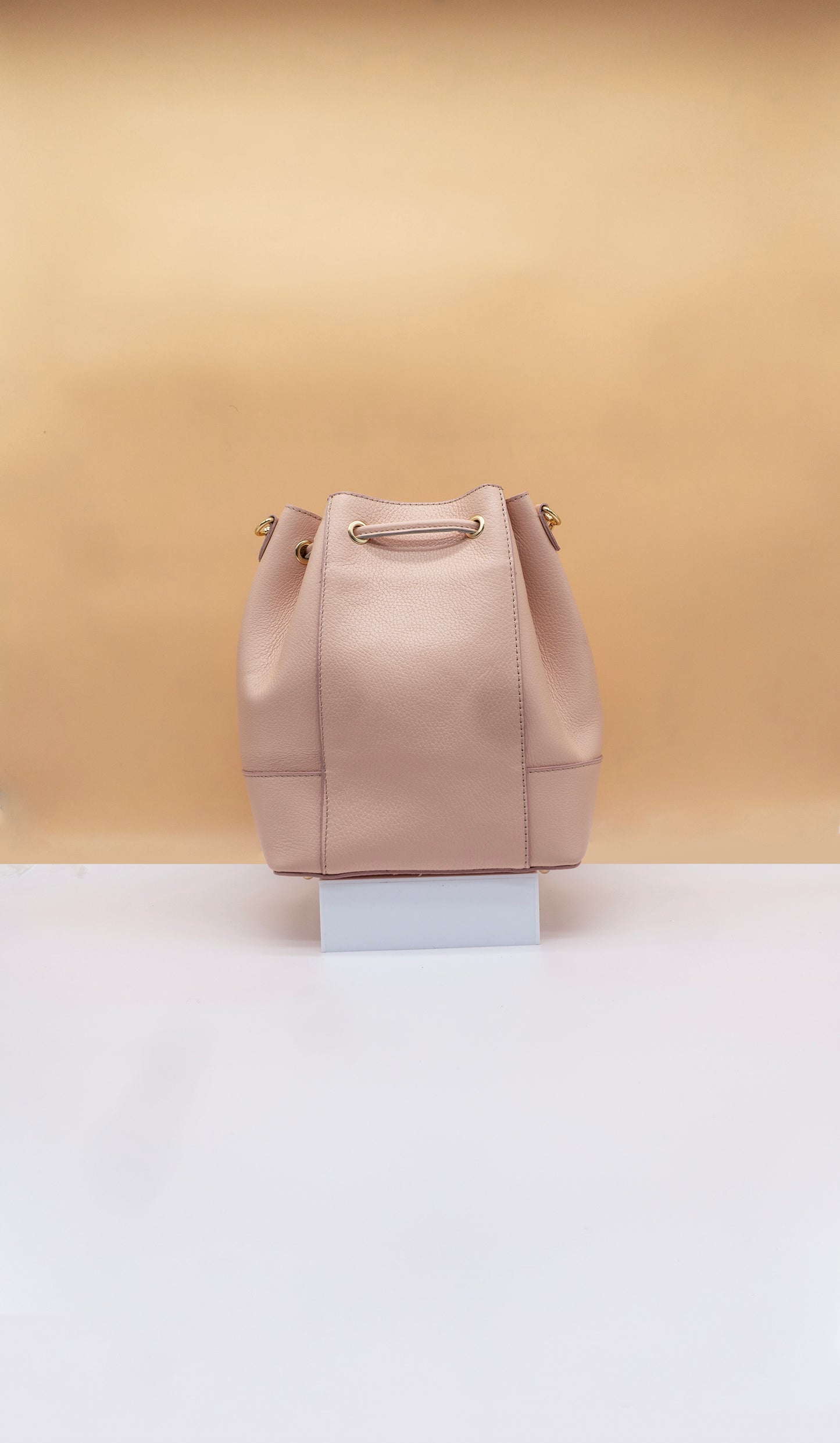 Eli Italian Leather Bucket Bag
