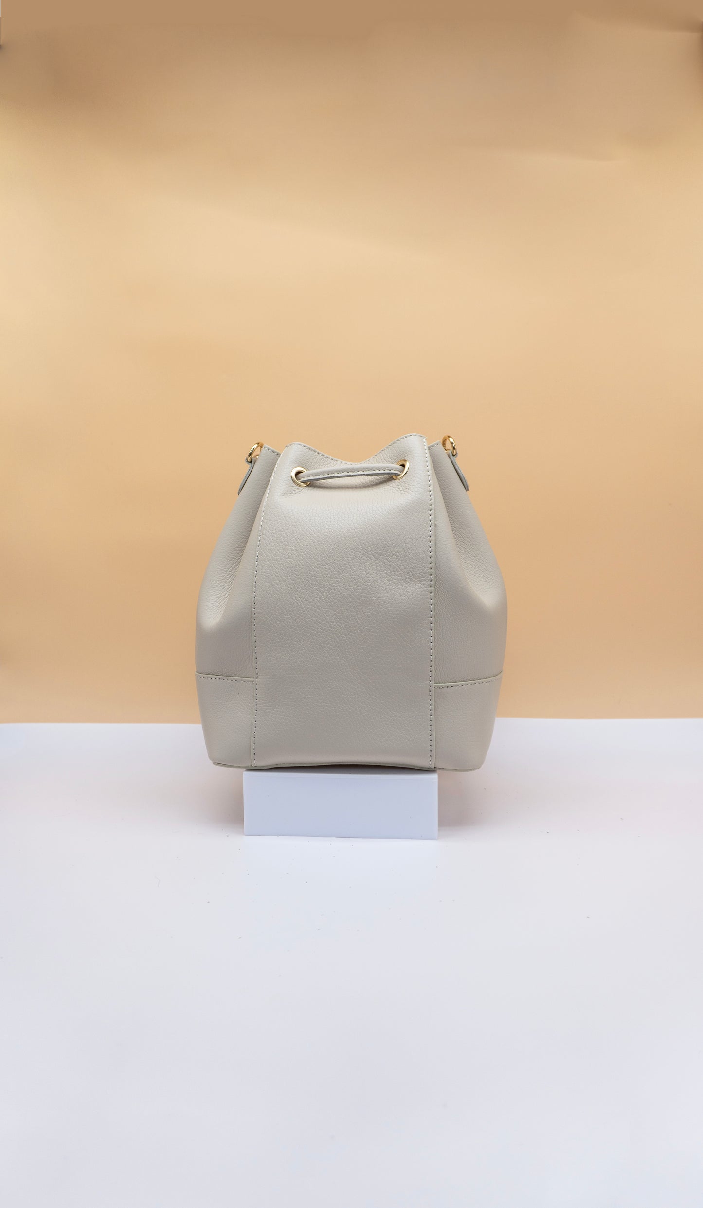 Eli Italian Leather Bucket Bag