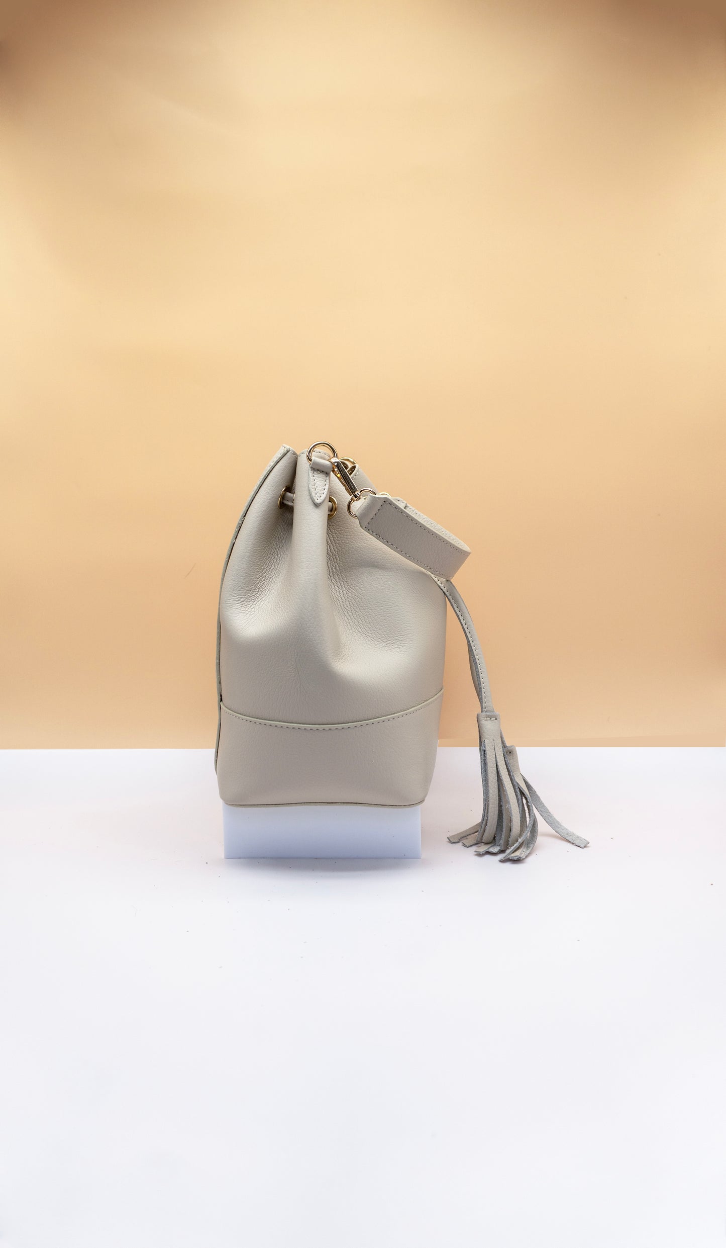 Eli Italian Leather Bucket Bag