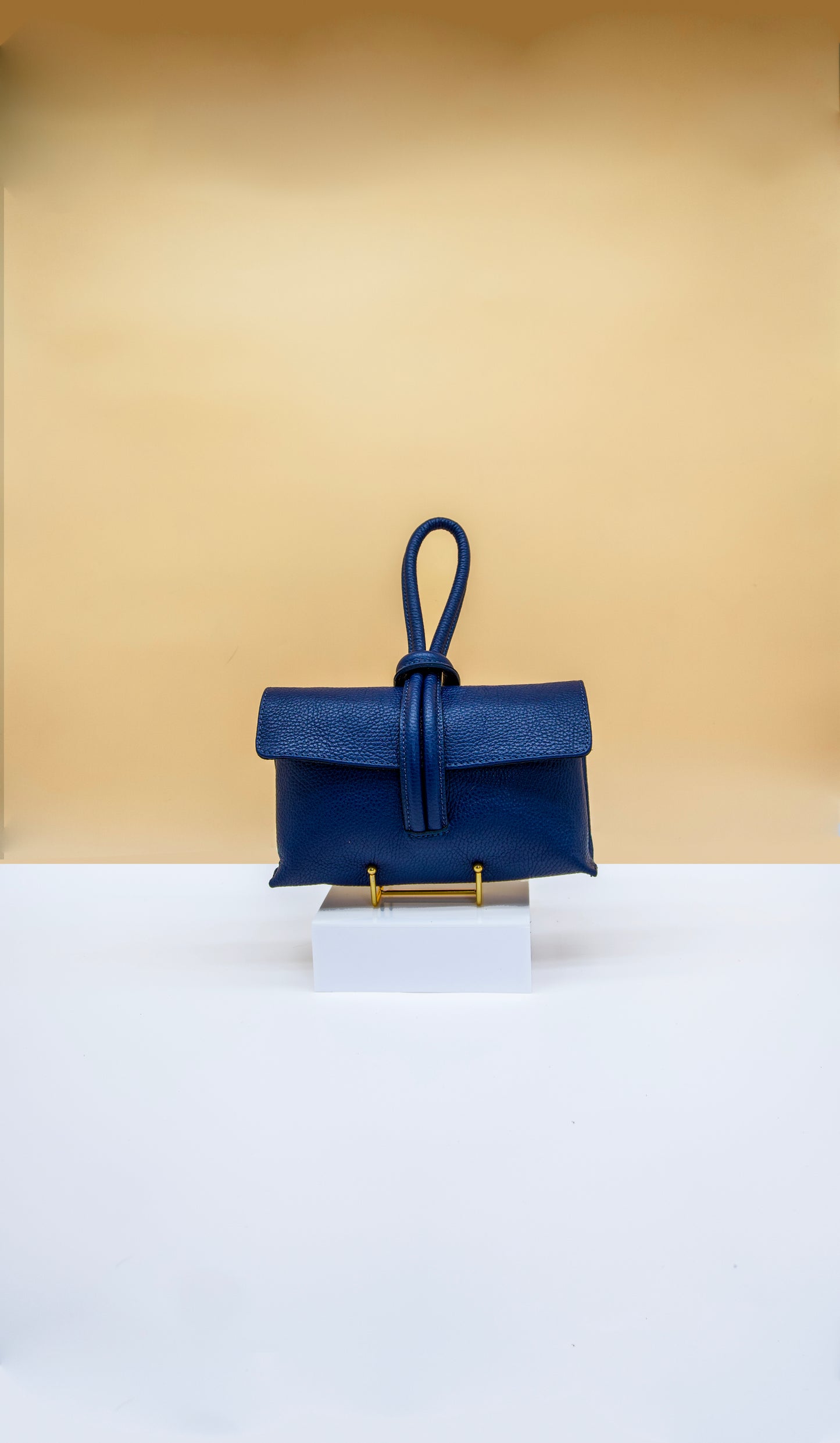 Giselle Top Handle Leather Clutch