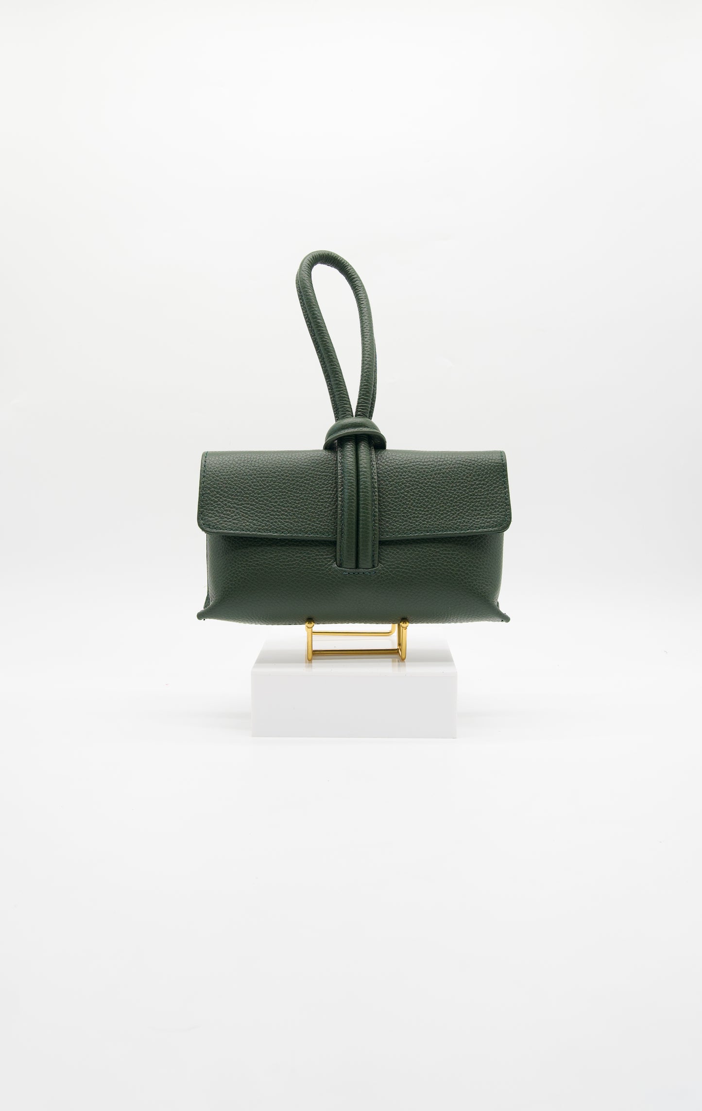 Giselle Top Handle Leather Clutch