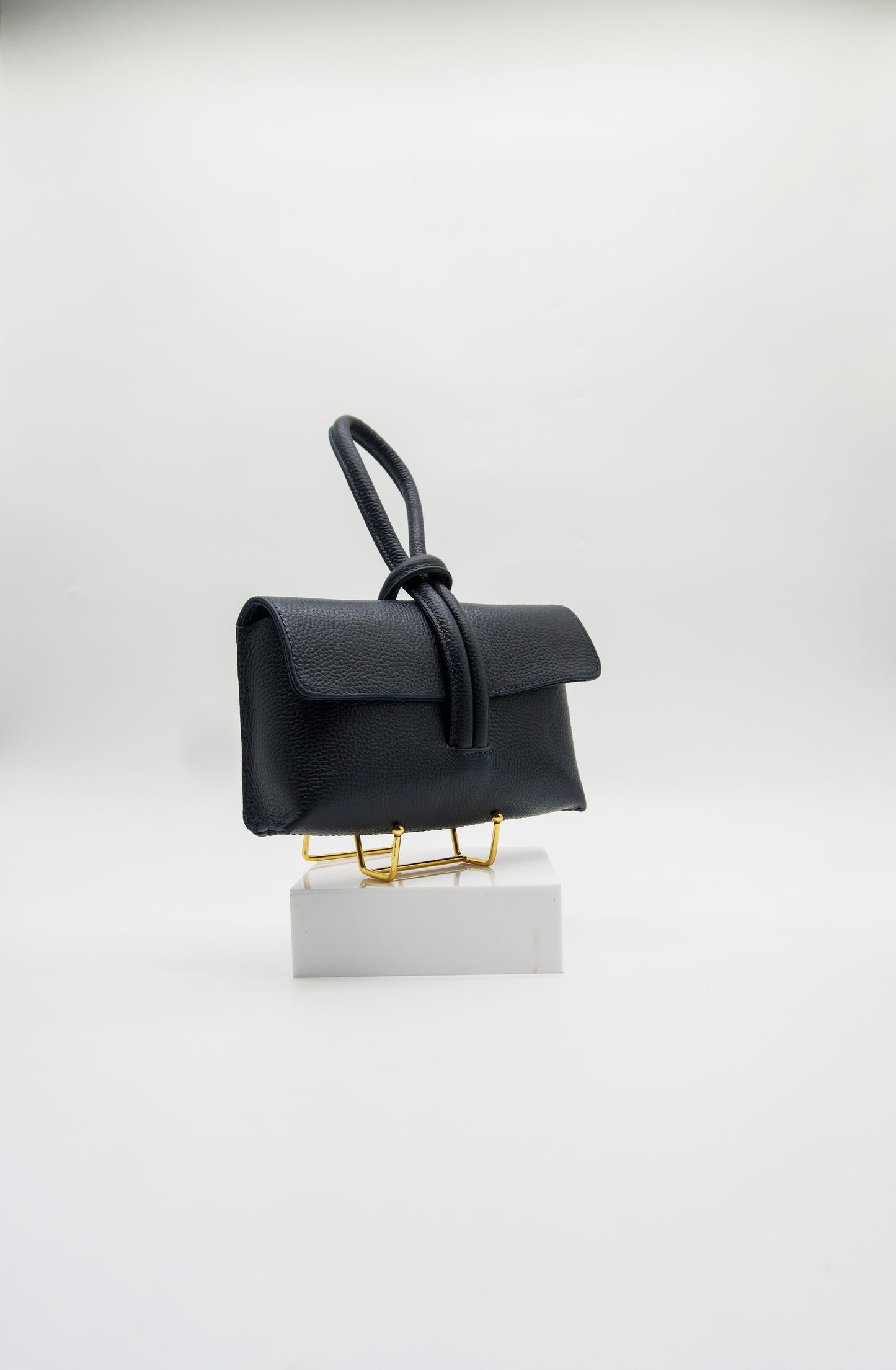 Giselle Top Handle Leather Clutch