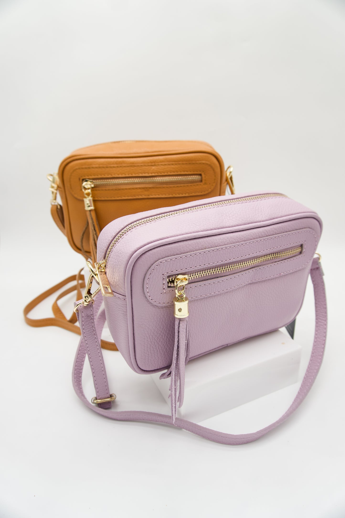 Cecilia Italian Leather Camera Bag