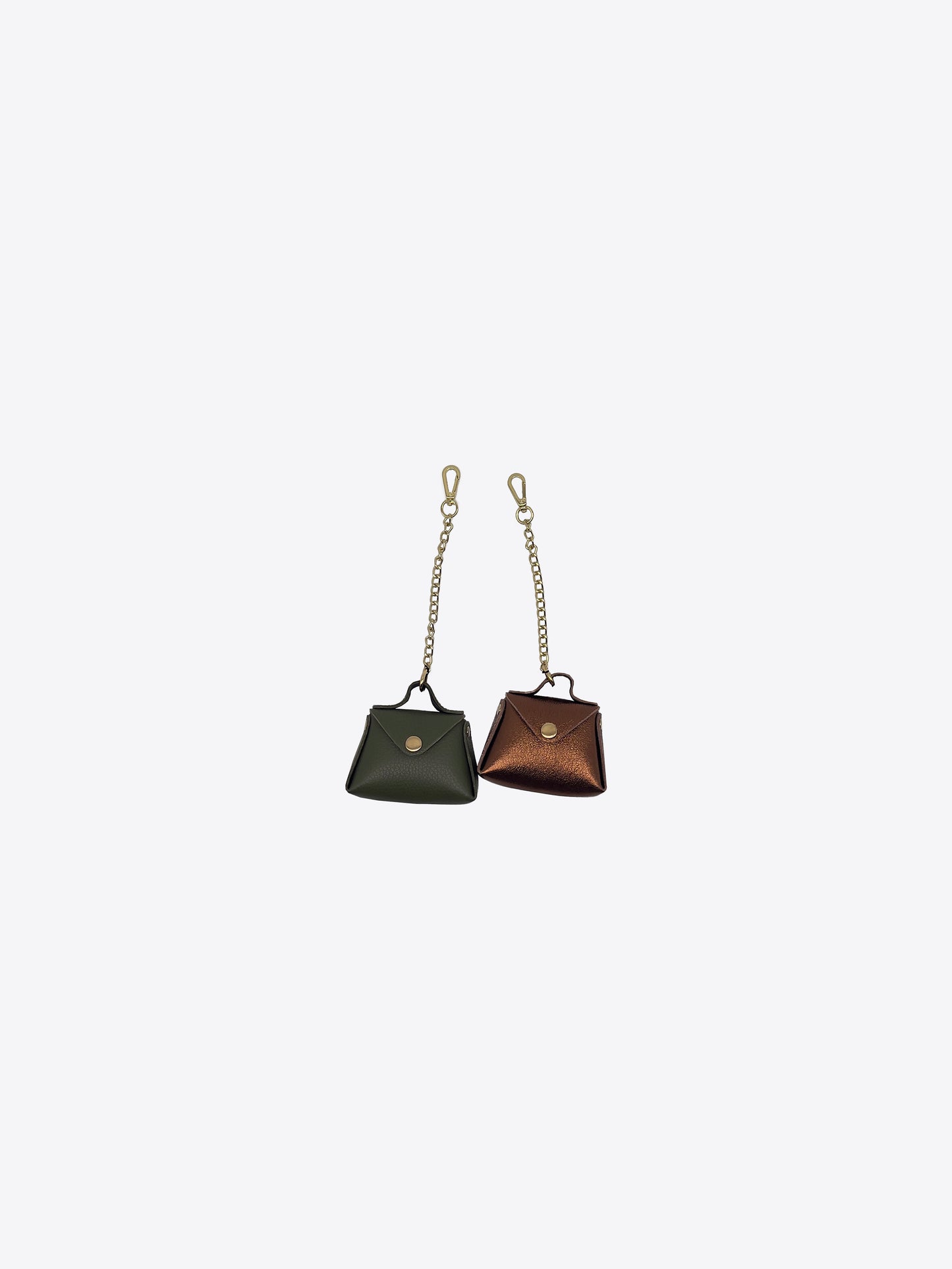 Mini Purse Wallet Keychain in Leather