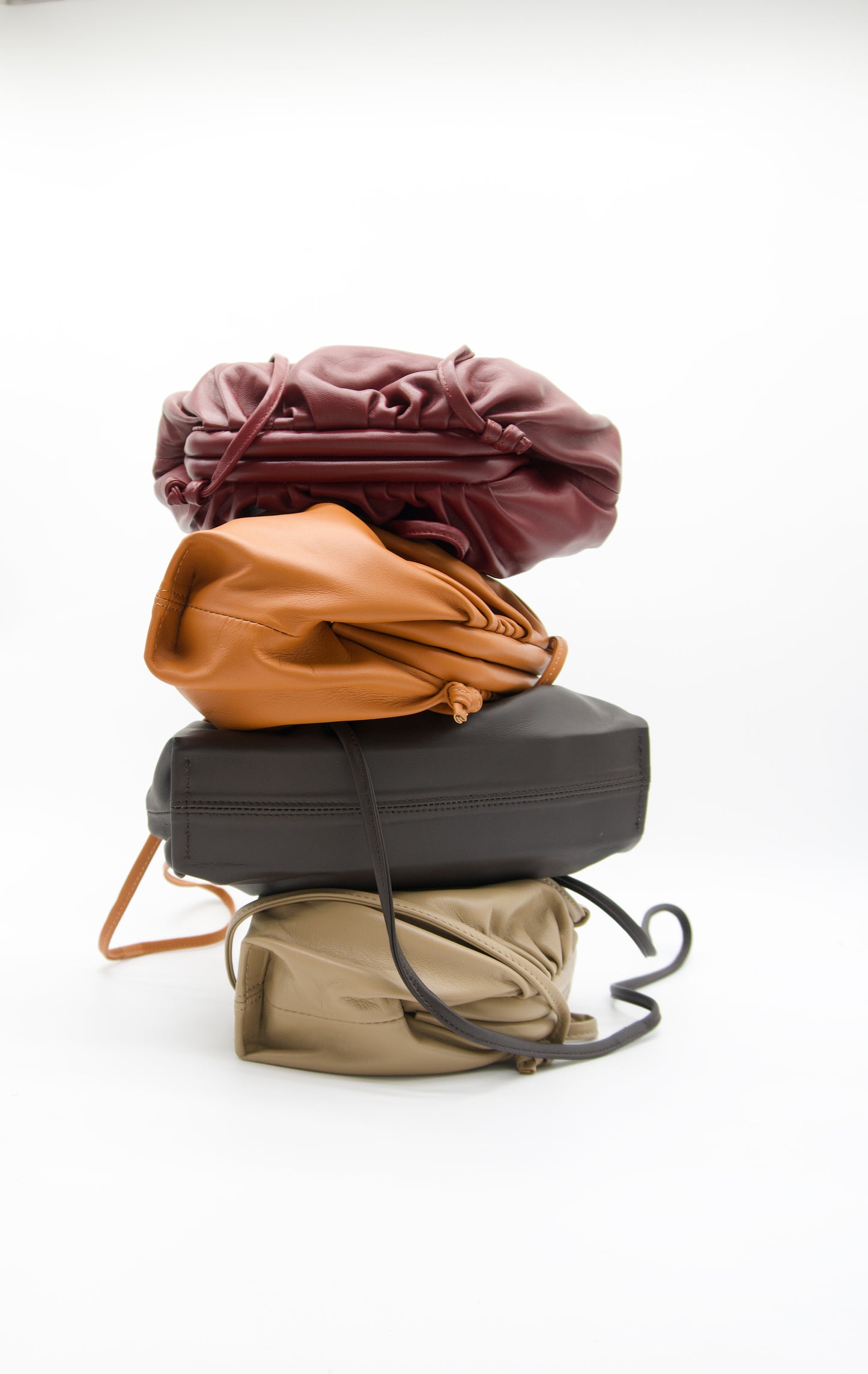 Miliana Italian Leather Pouch Crossbody Bag