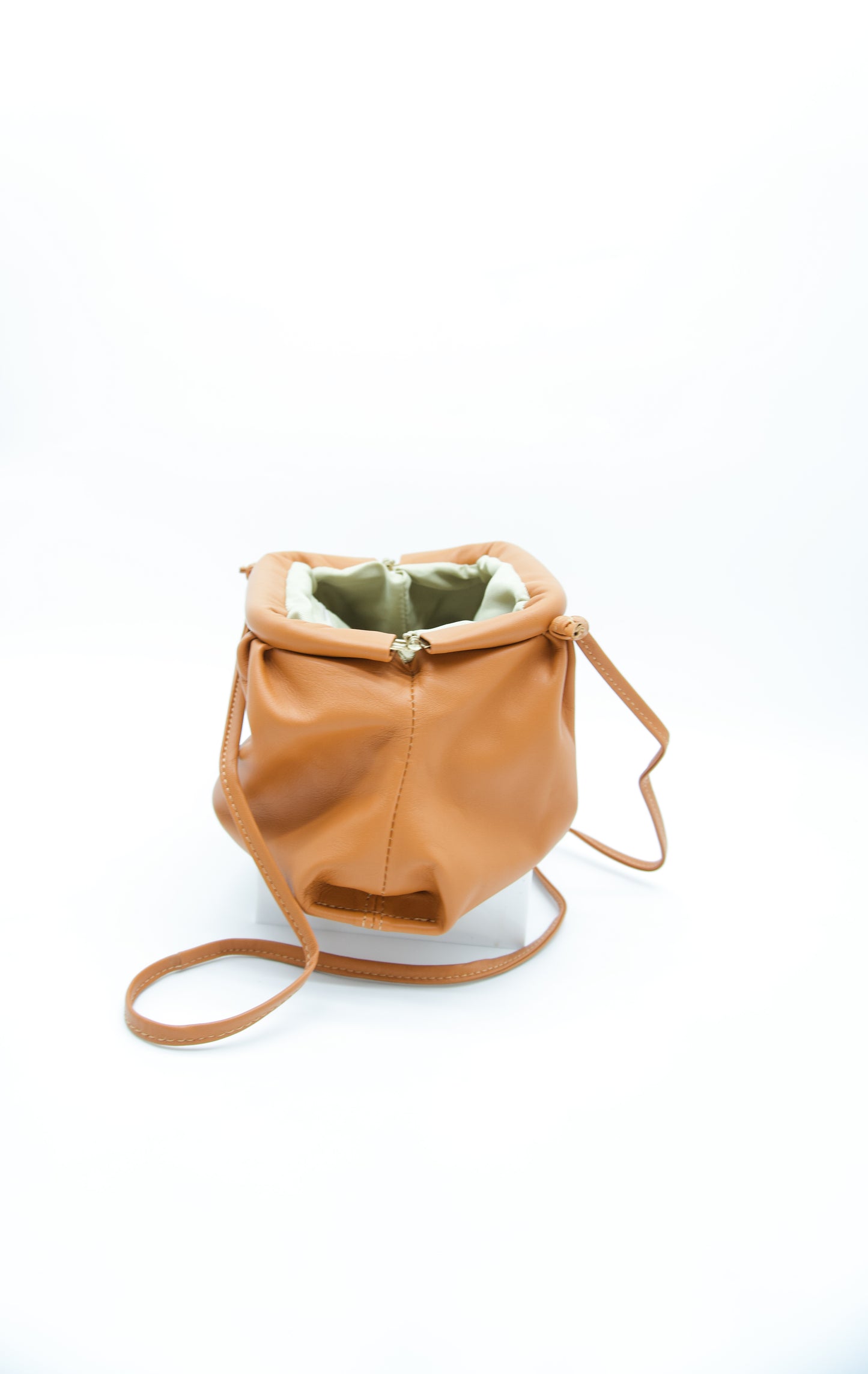 Miliana Italian Leather Pouch Crossbody Bag