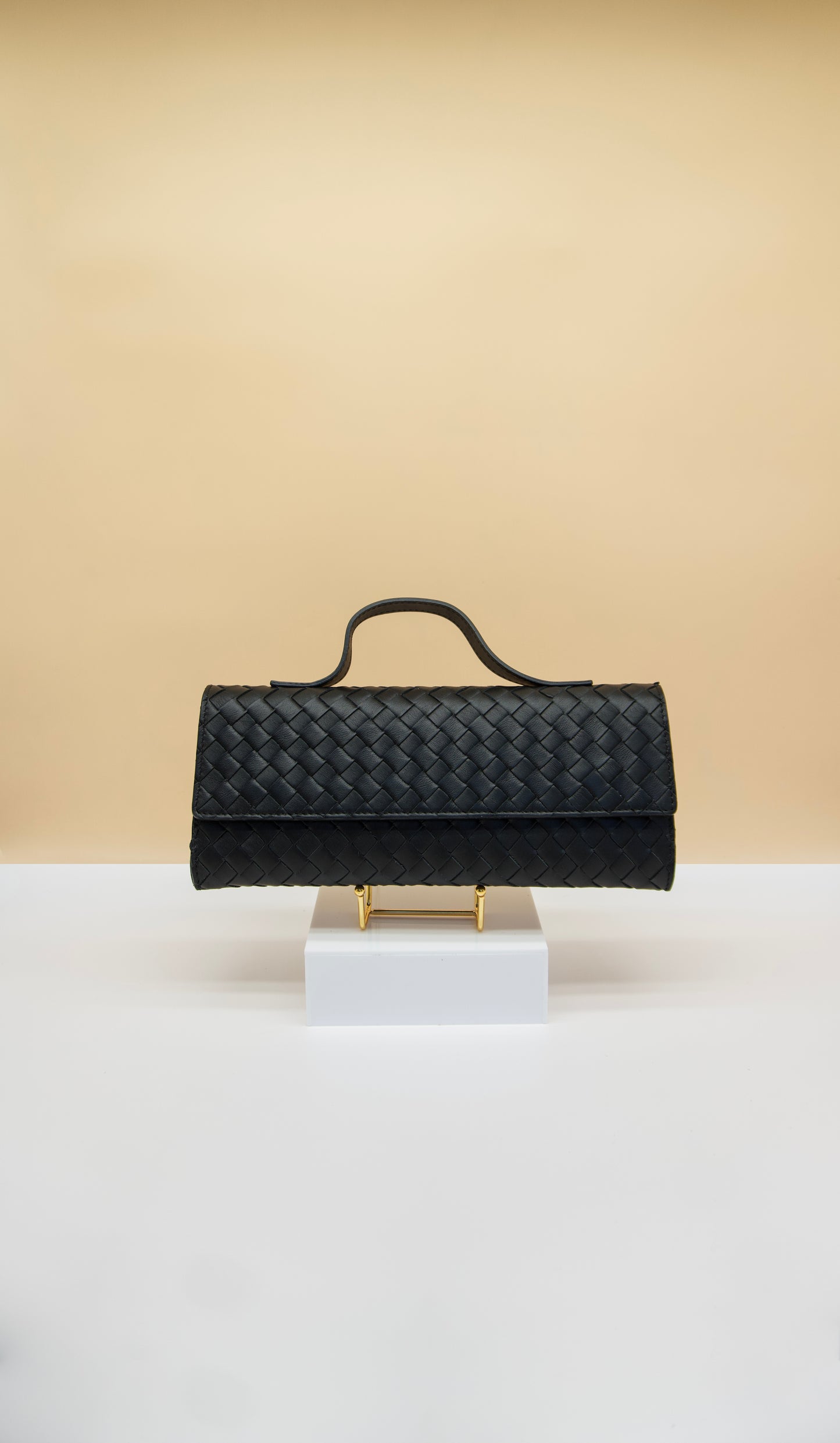 Stella East West Bag in Quilted Italian Leather