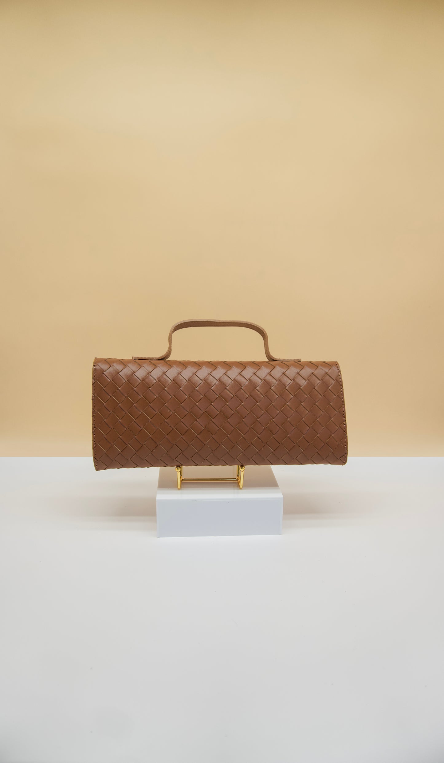 Stella East West Bag in Quilted Italian Leather