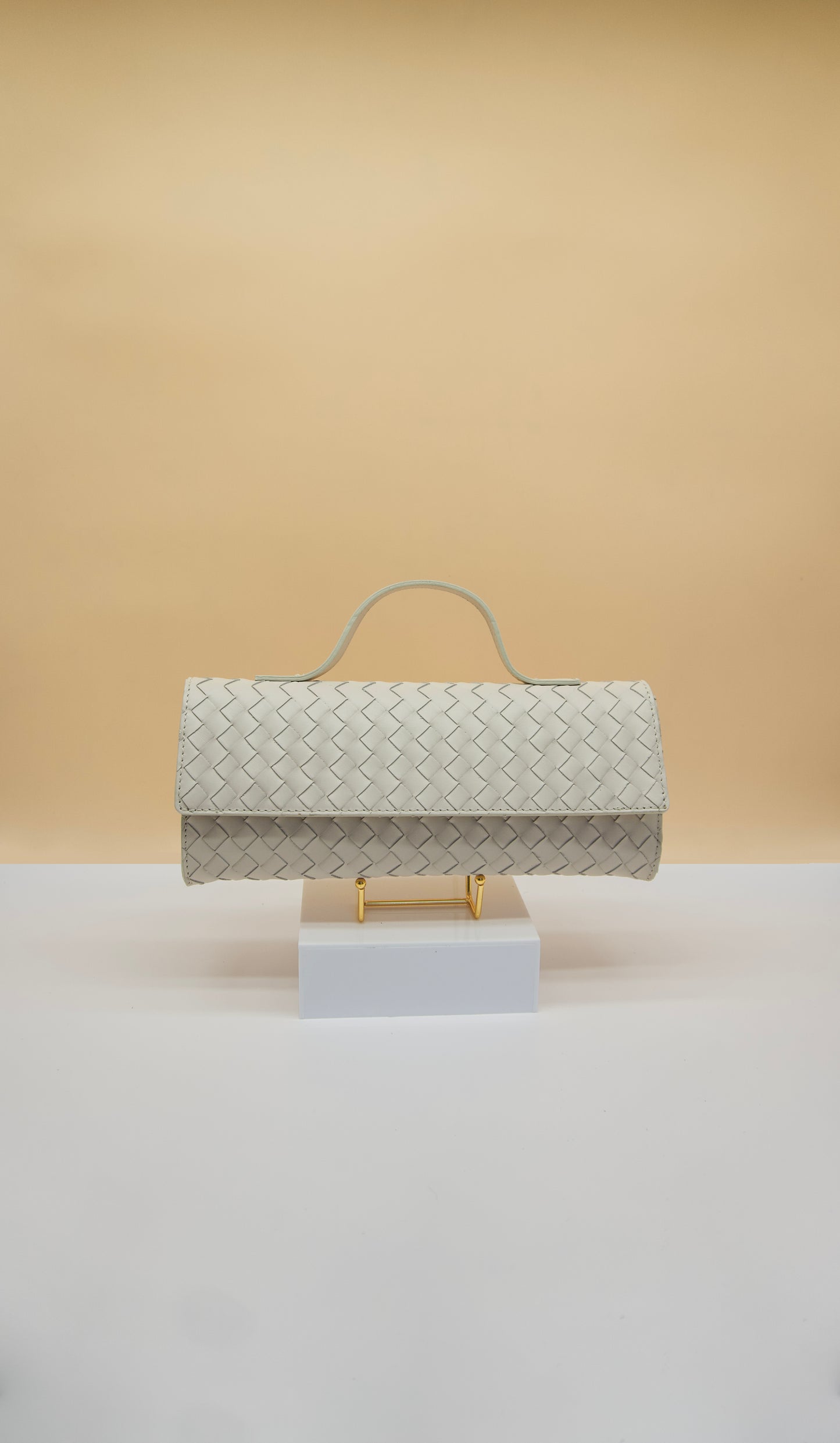 Stella East West Bag in Quilted Italian Leather