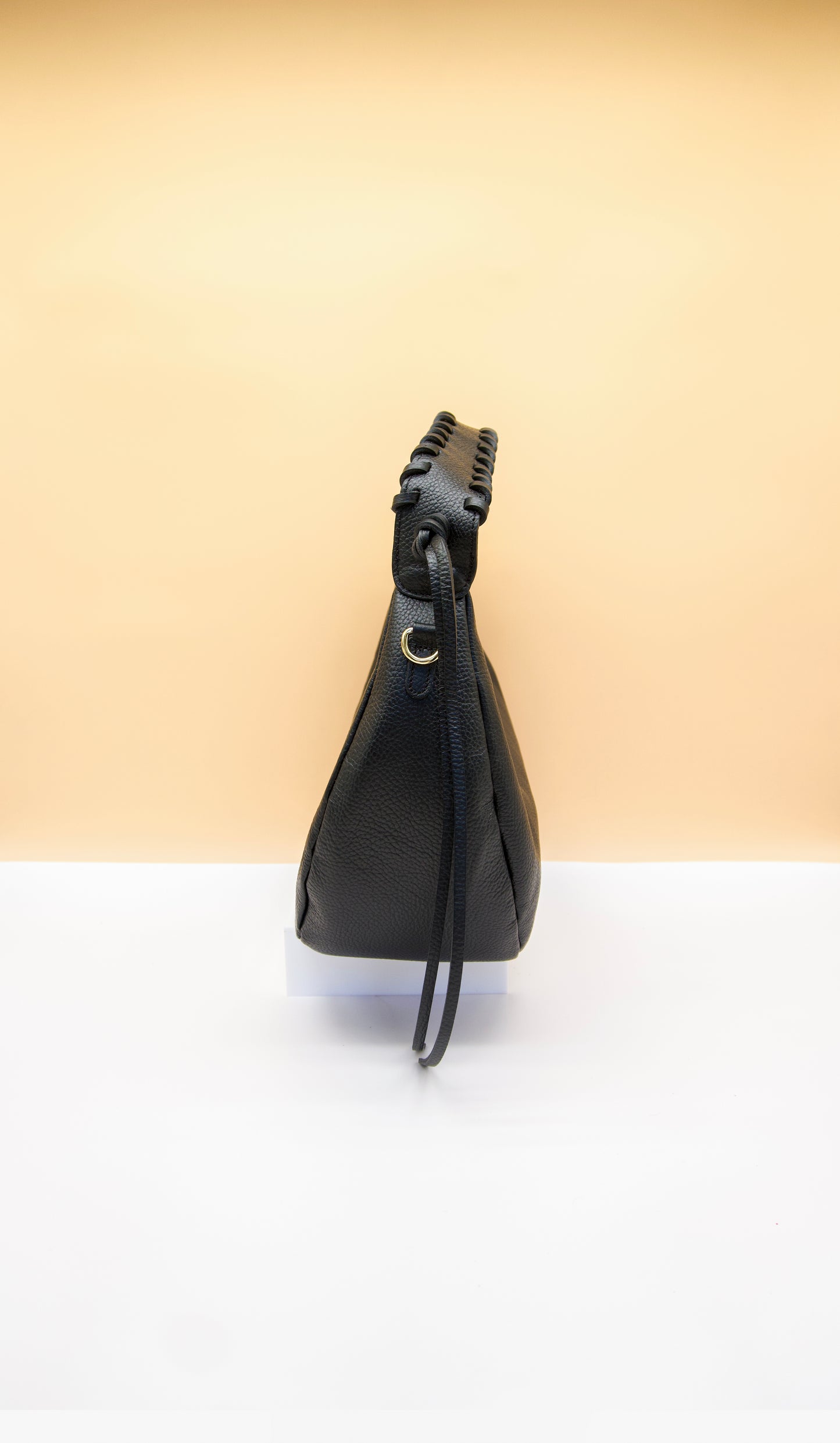 Winnie Whipstitch Hobo Italian Leather Bag