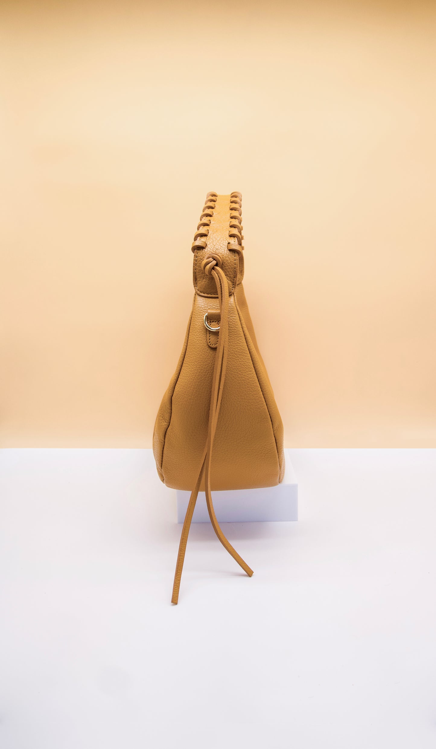 Winnie Whipstitch Hobo Italian Leather Bag