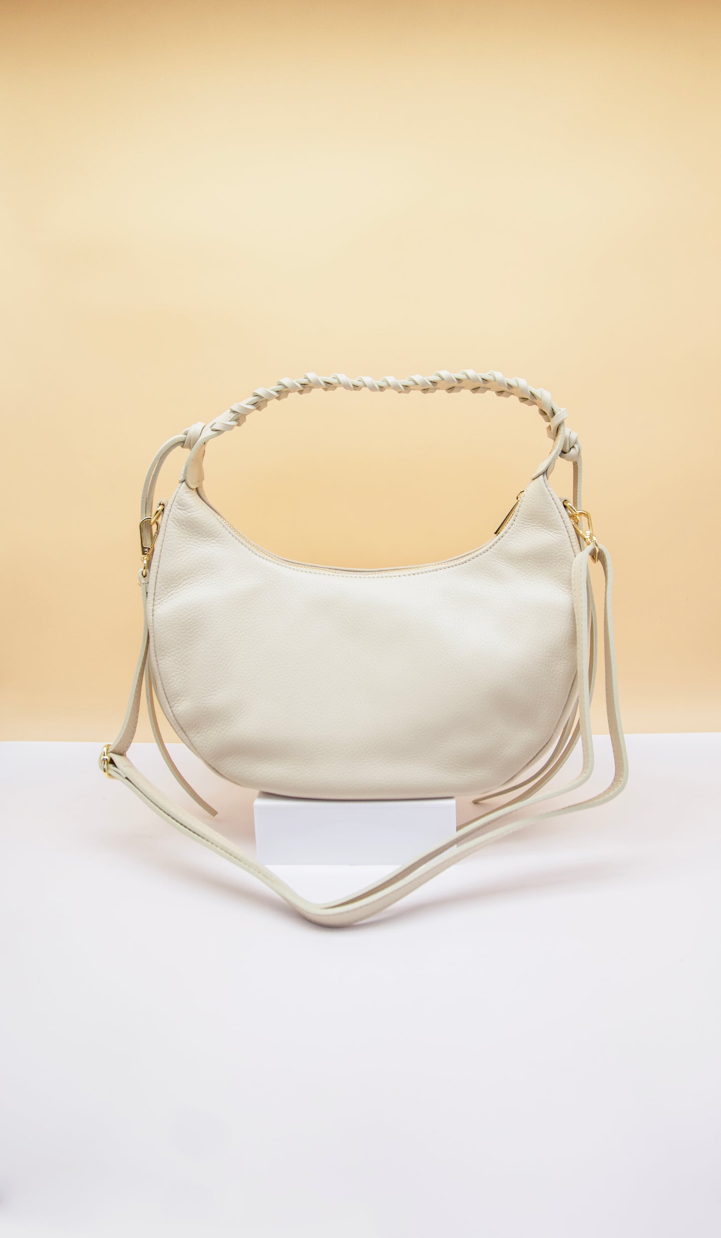 Winnie Whipstitch Hobo Italian Leather Bag