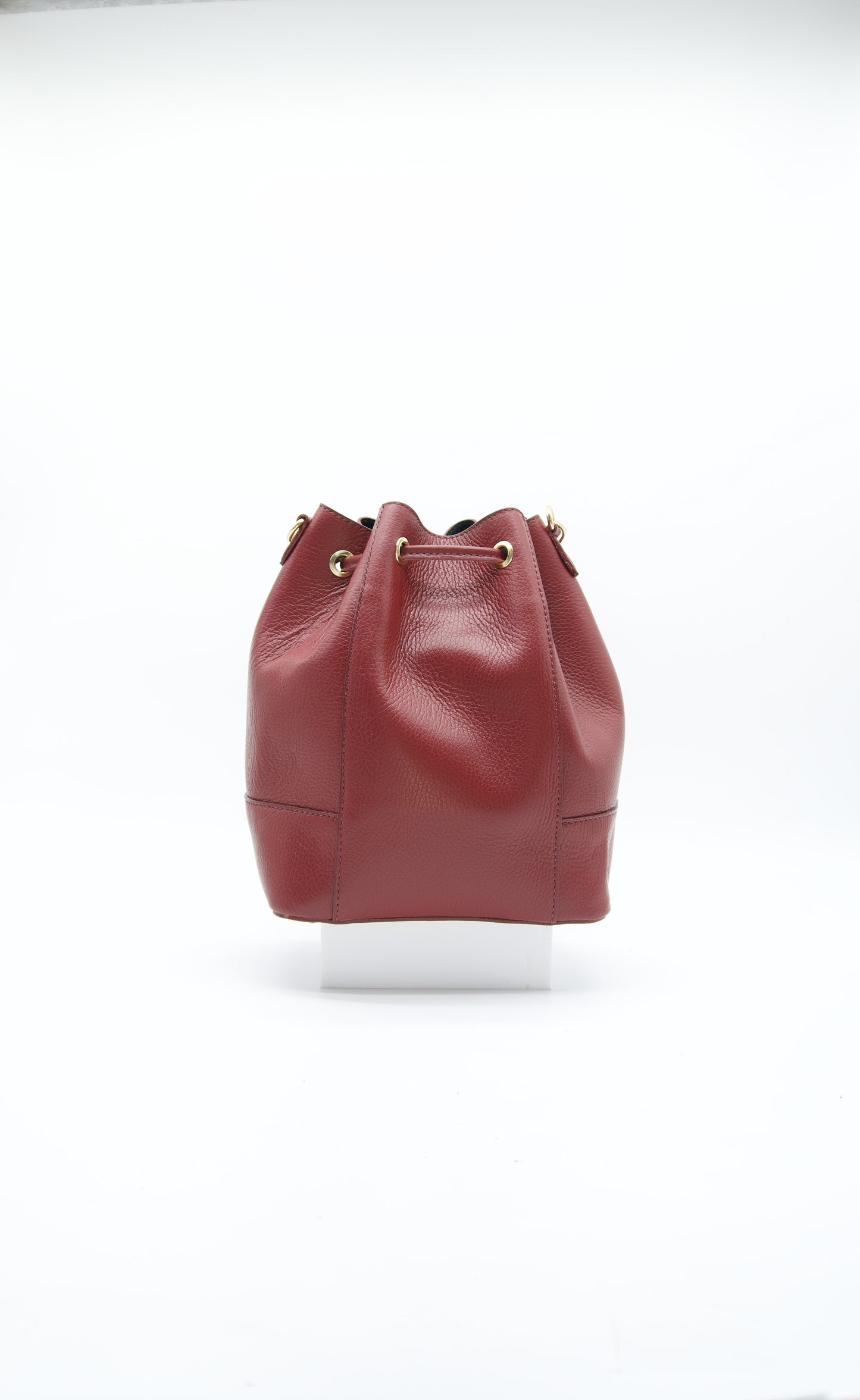 Eli Italian Leather Bucket Bag
