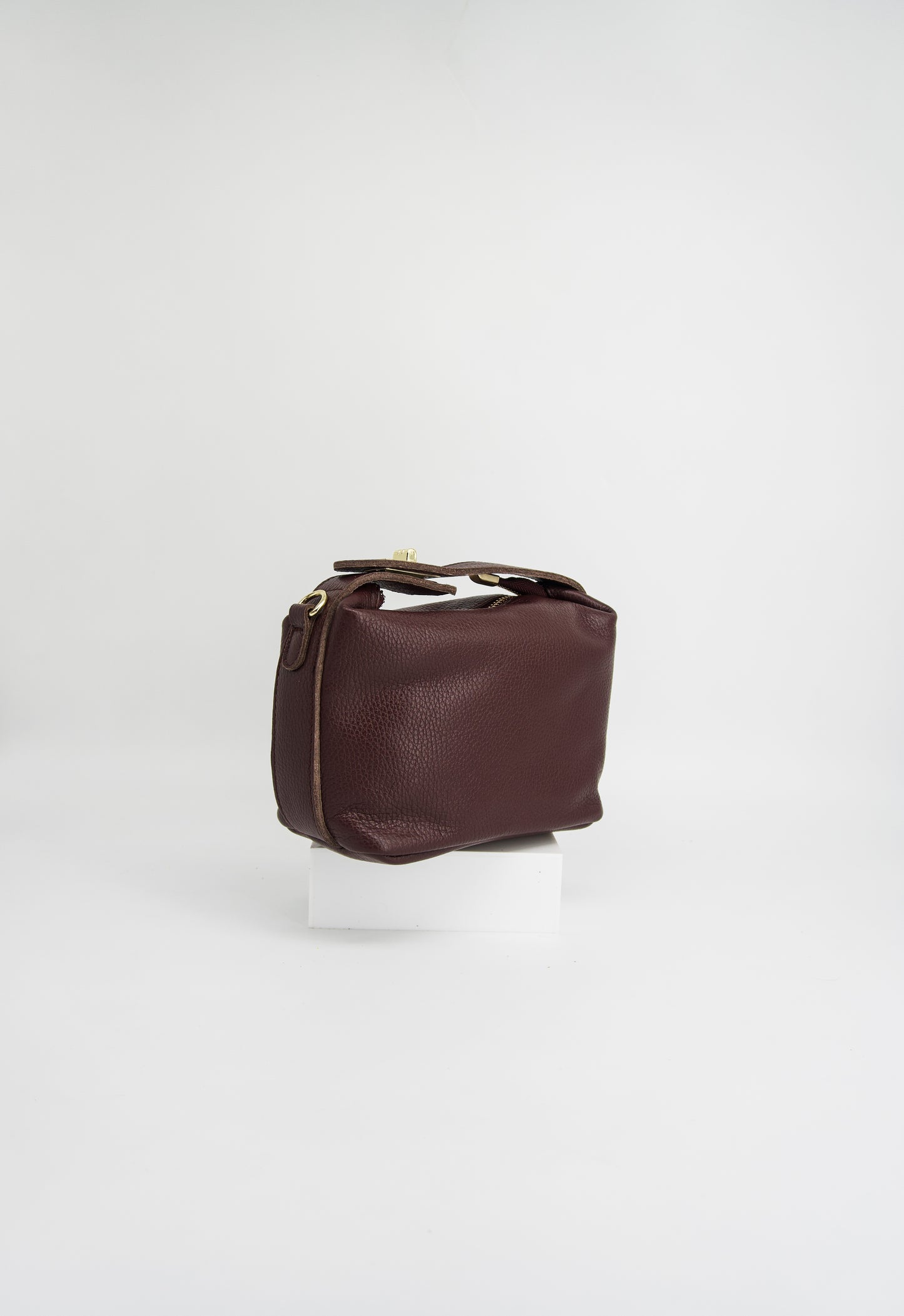 Zara Top Handle Leather Handbag