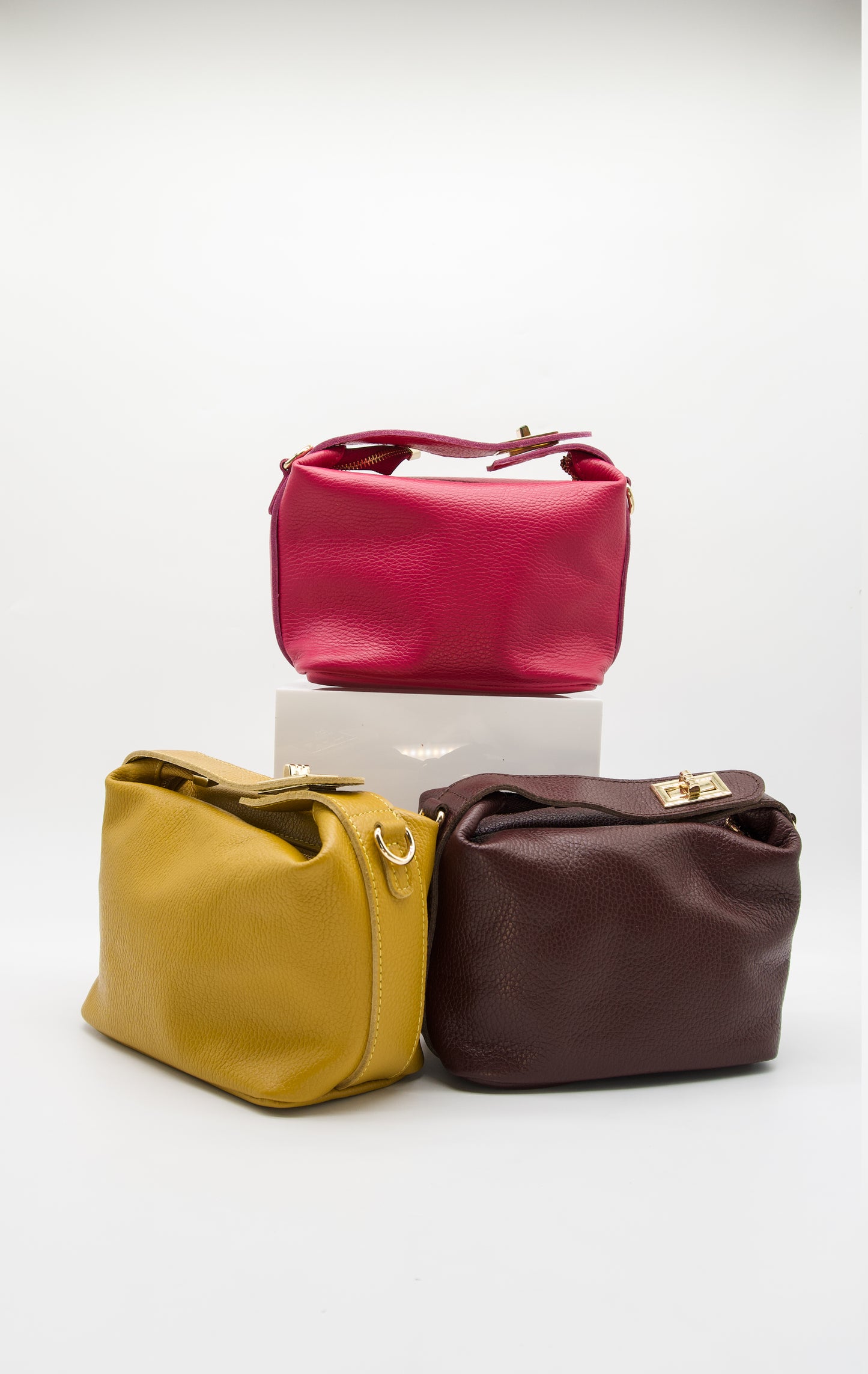 Zara Top Handle Leather Handbag