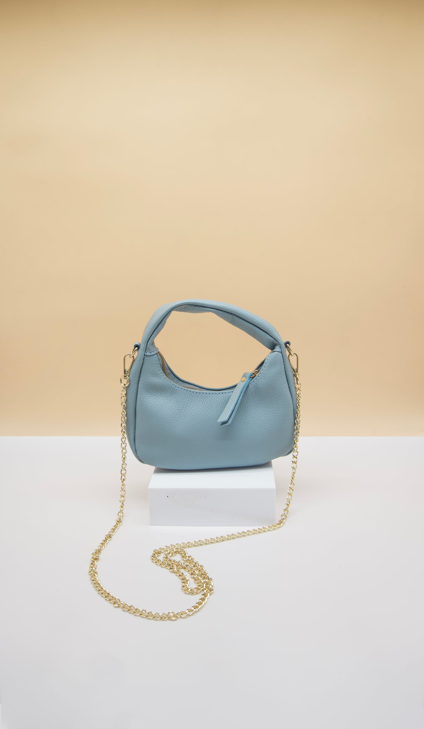 Zita Mini Cresent Italian Leather Bag