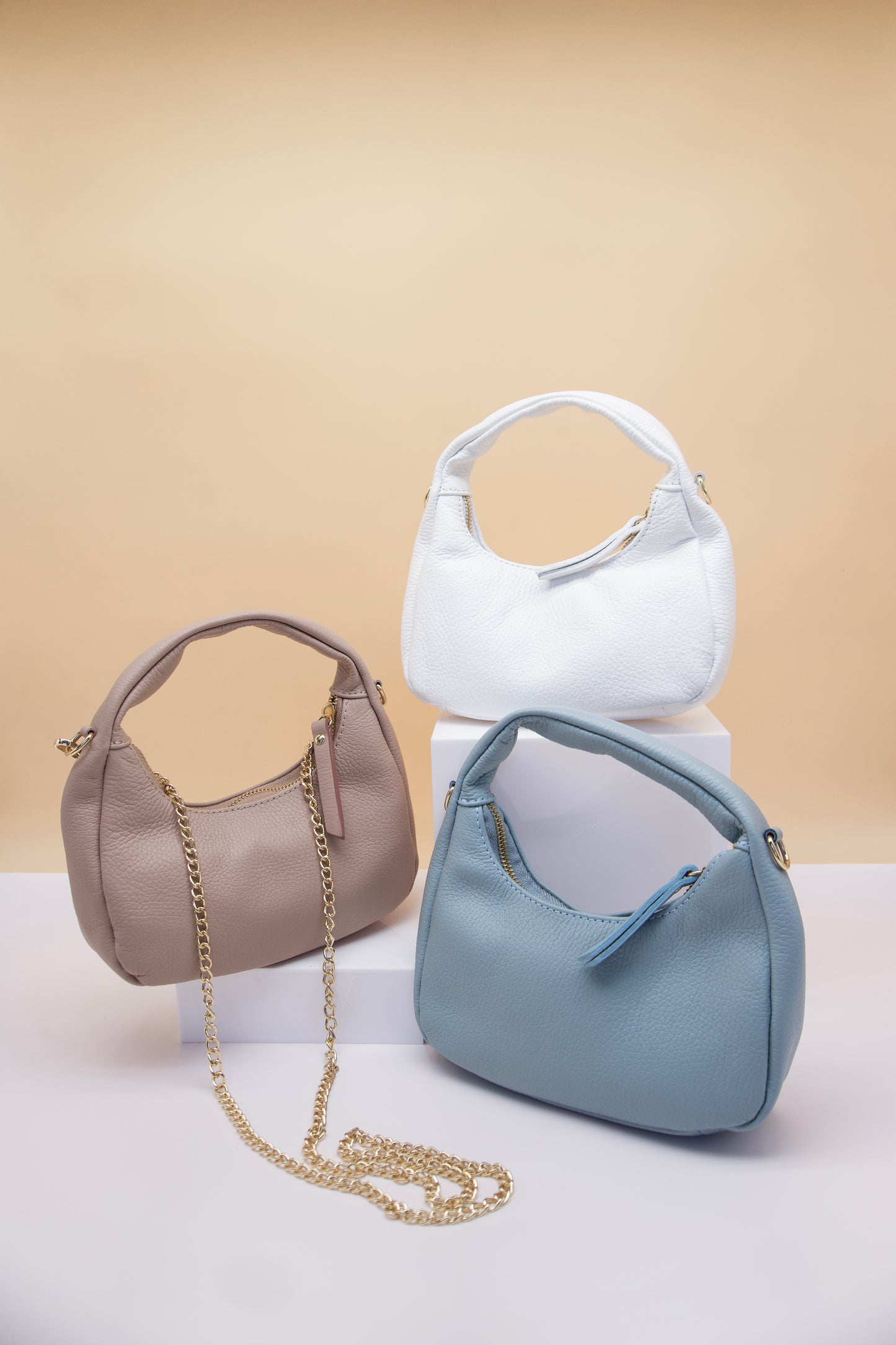 Zita Mini Cresent Italian Leather Bag