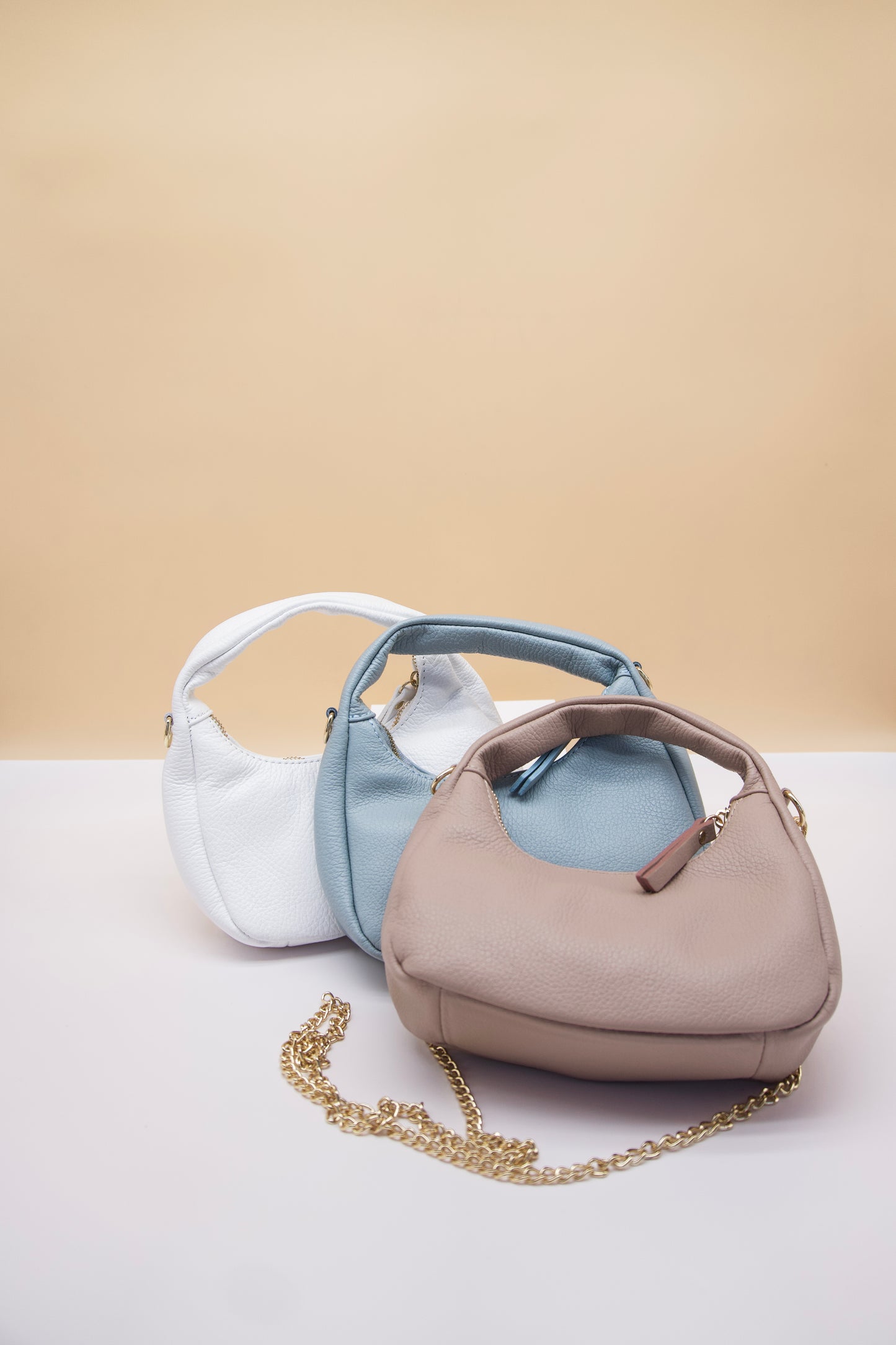 Zita Mini Cresent Italian Leather Bag