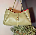 Rosabella Italian Leather Turn Clasp Tote Grande