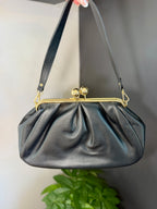 Carmella Oversized Kiss Lock Bag