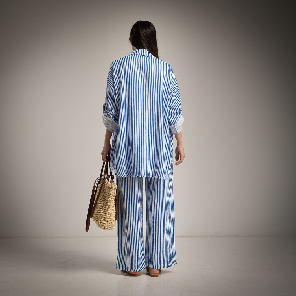 blue stripe shirt 