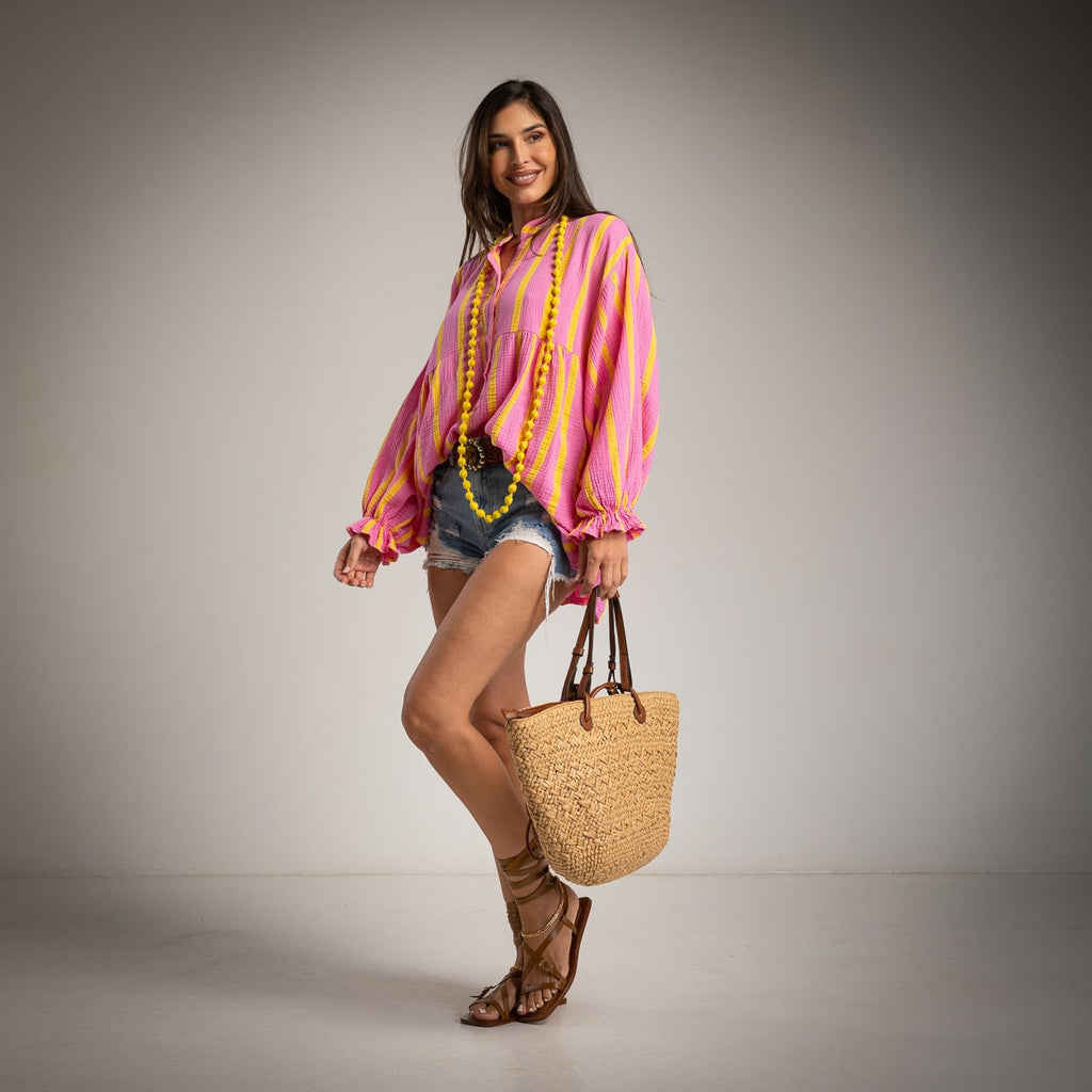 stripe cotton tunic 