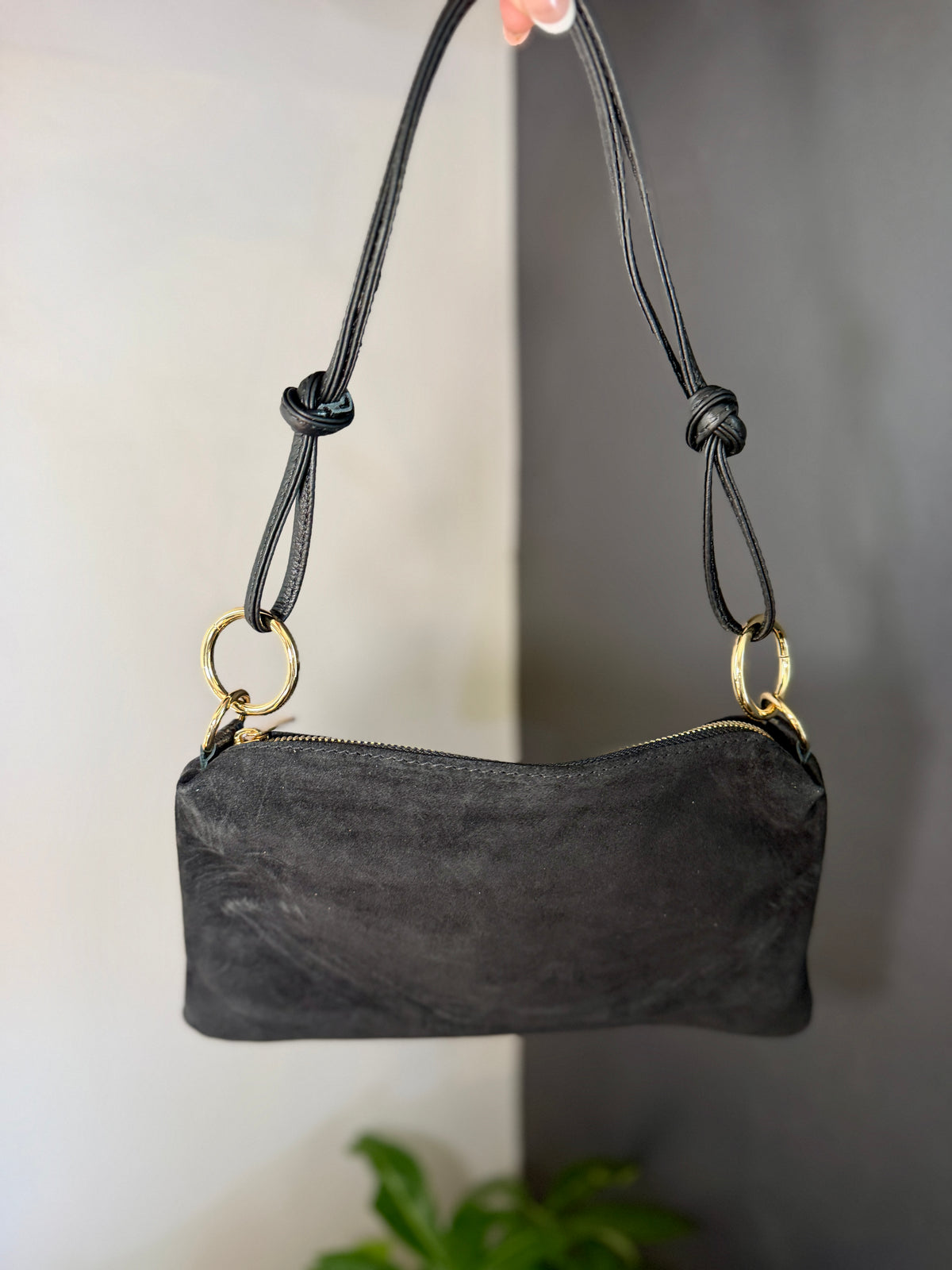 Liliana Italian Suede Slim Bag