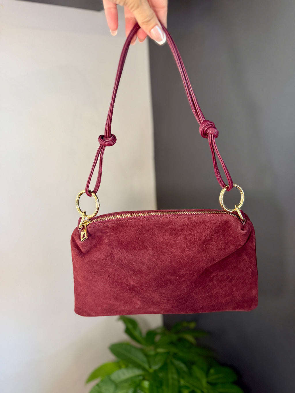 Liliana Italian Suede Slim Bag