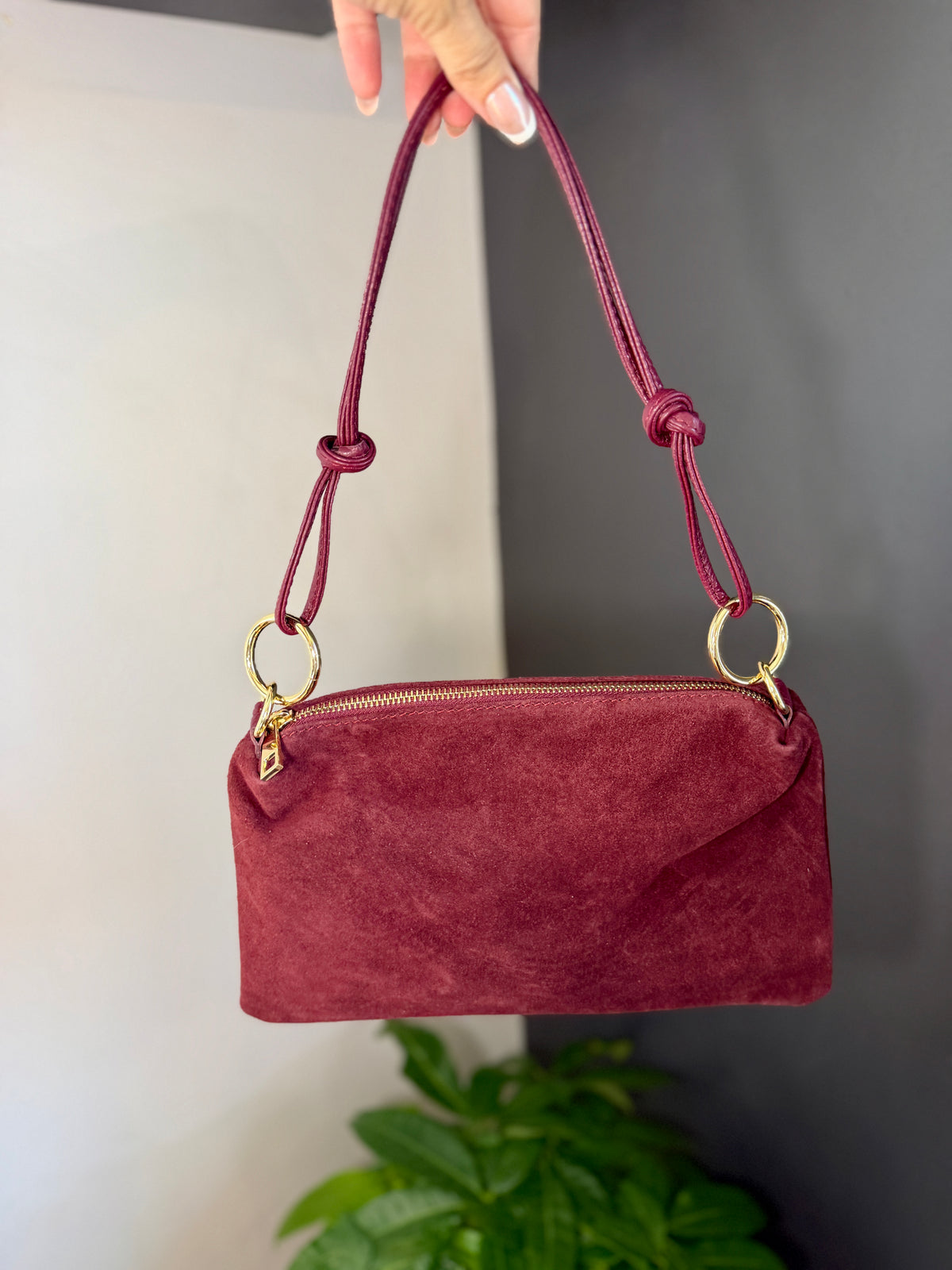 Liliana Italian Suede Slim Bag
