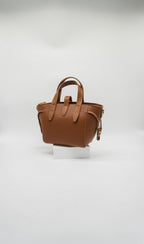 Azzurra Italian Leather Turn Clasp Bag