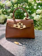 Vittoriana Top Handle Turn Clasp Handbag