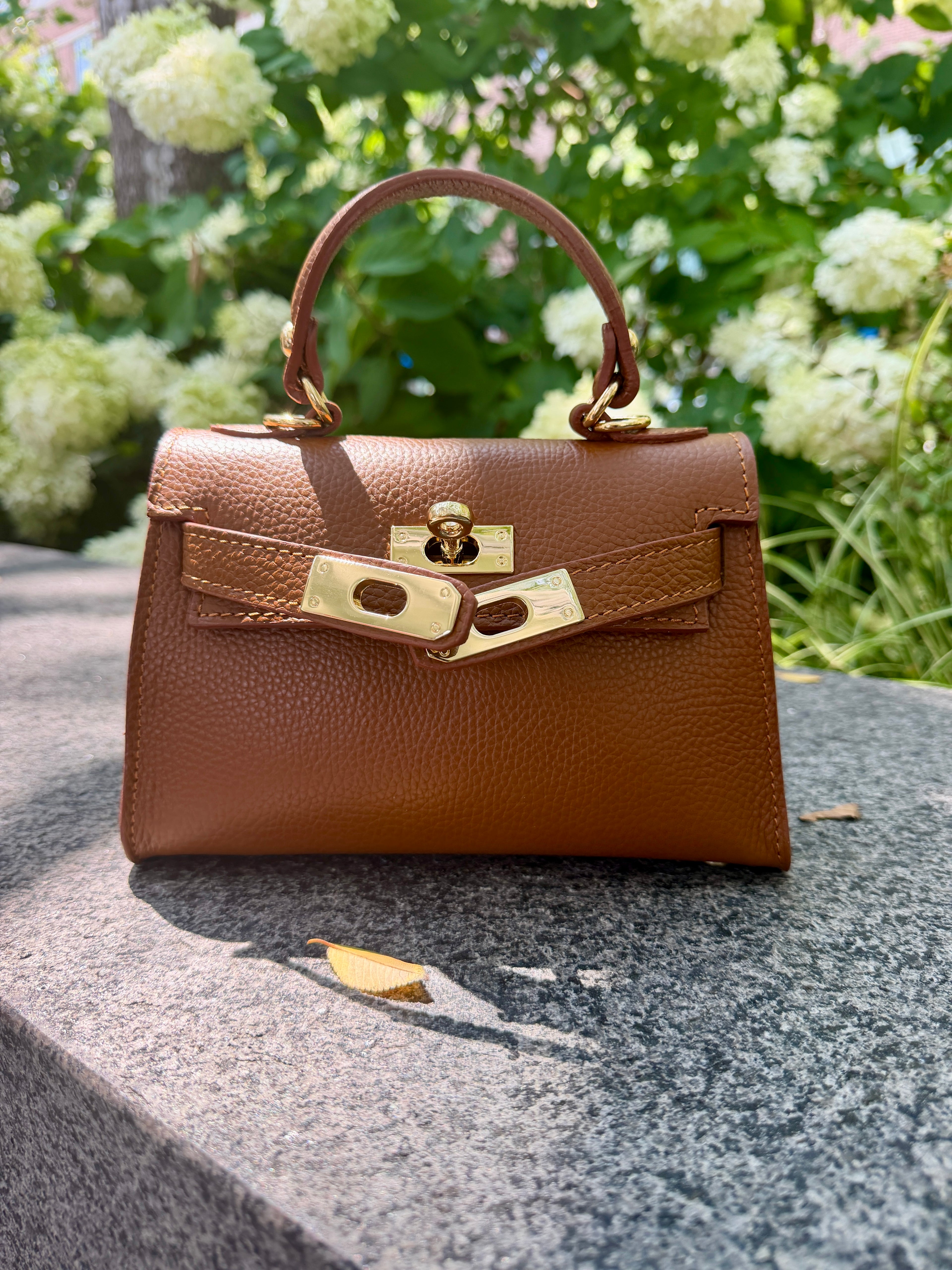 Vittoriana Top Handle Turn Clasp Handbag