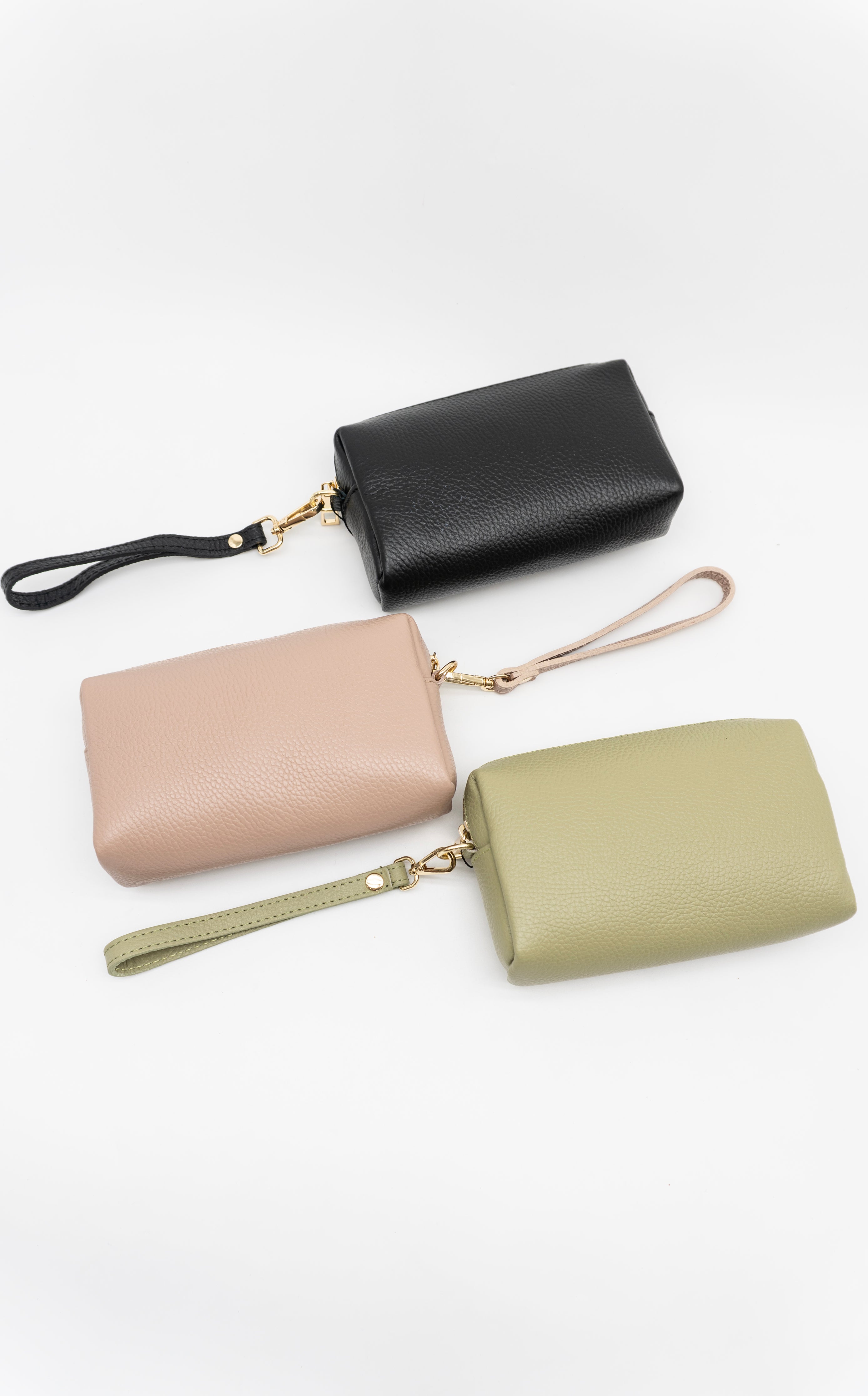 Patrizia Italian Leather Pouch Wristlet
