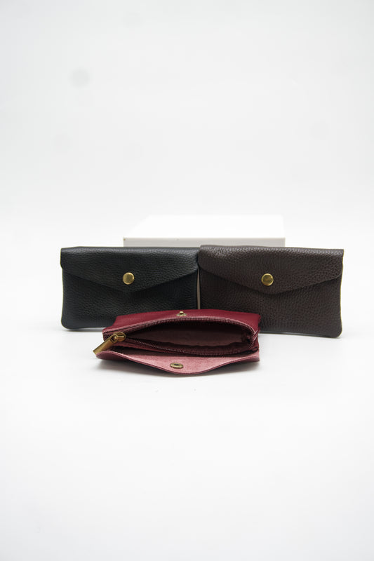 Grande Chiara Italian Leather Snap Wallet