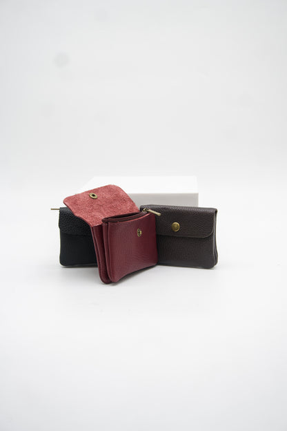Chiara Italian Leather Snap Wallet