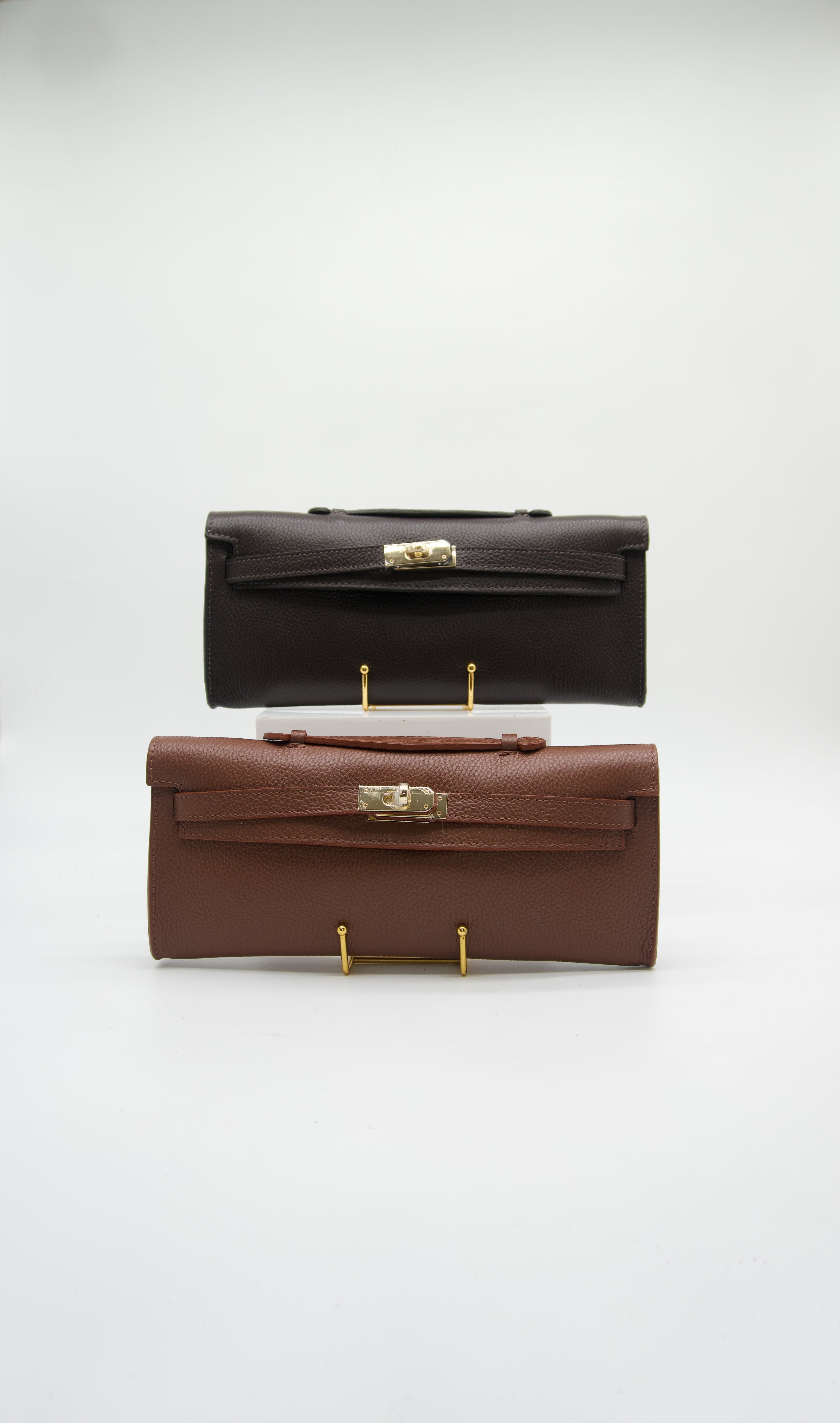 Rosalba East West Leather Clutch