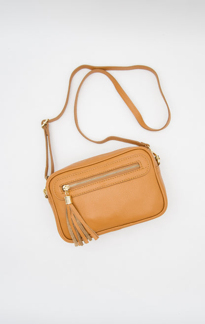 Cecilia Italian Leather Camera Bag