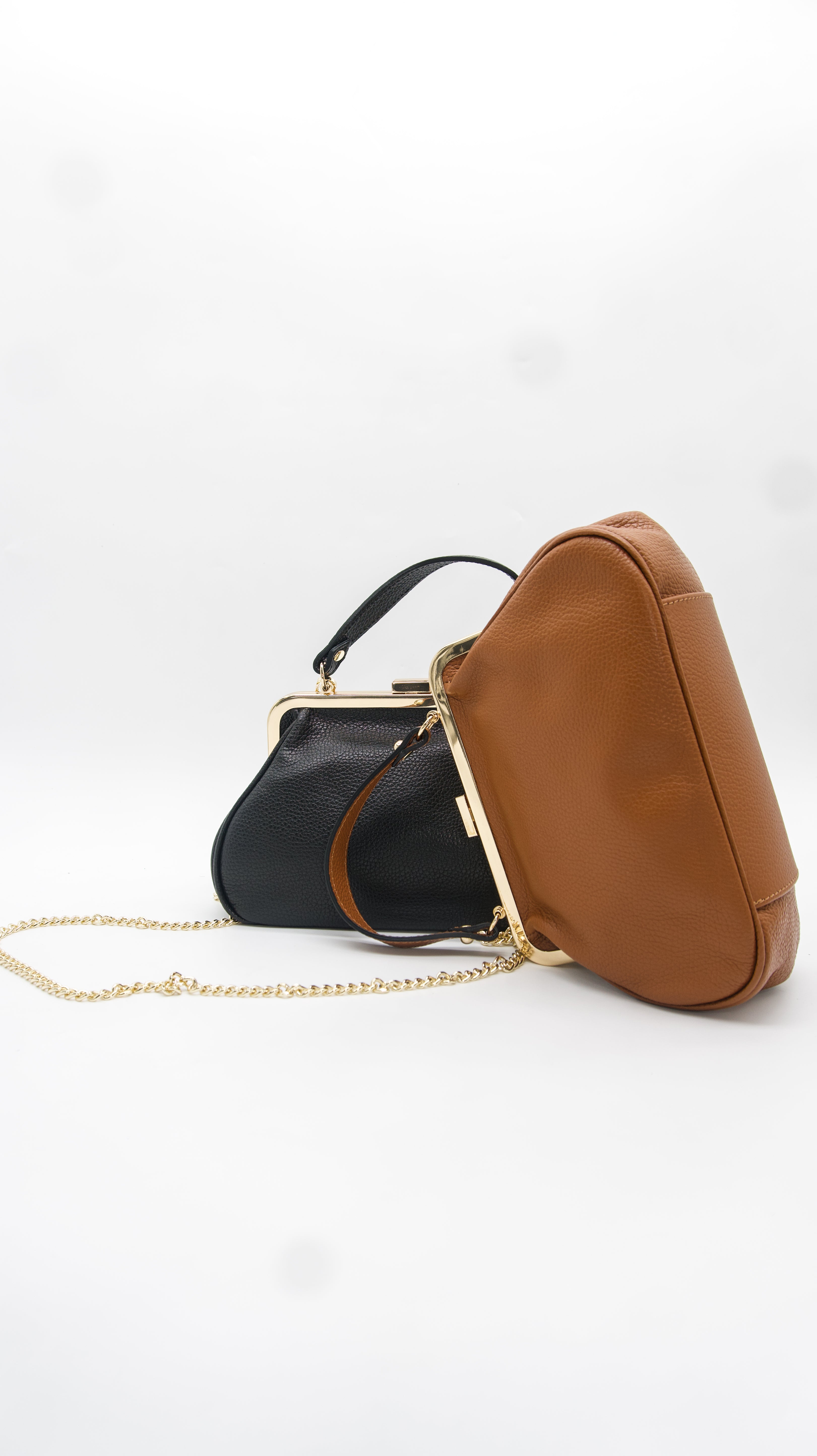 Caterina Kiss Lock Top Handle Bag