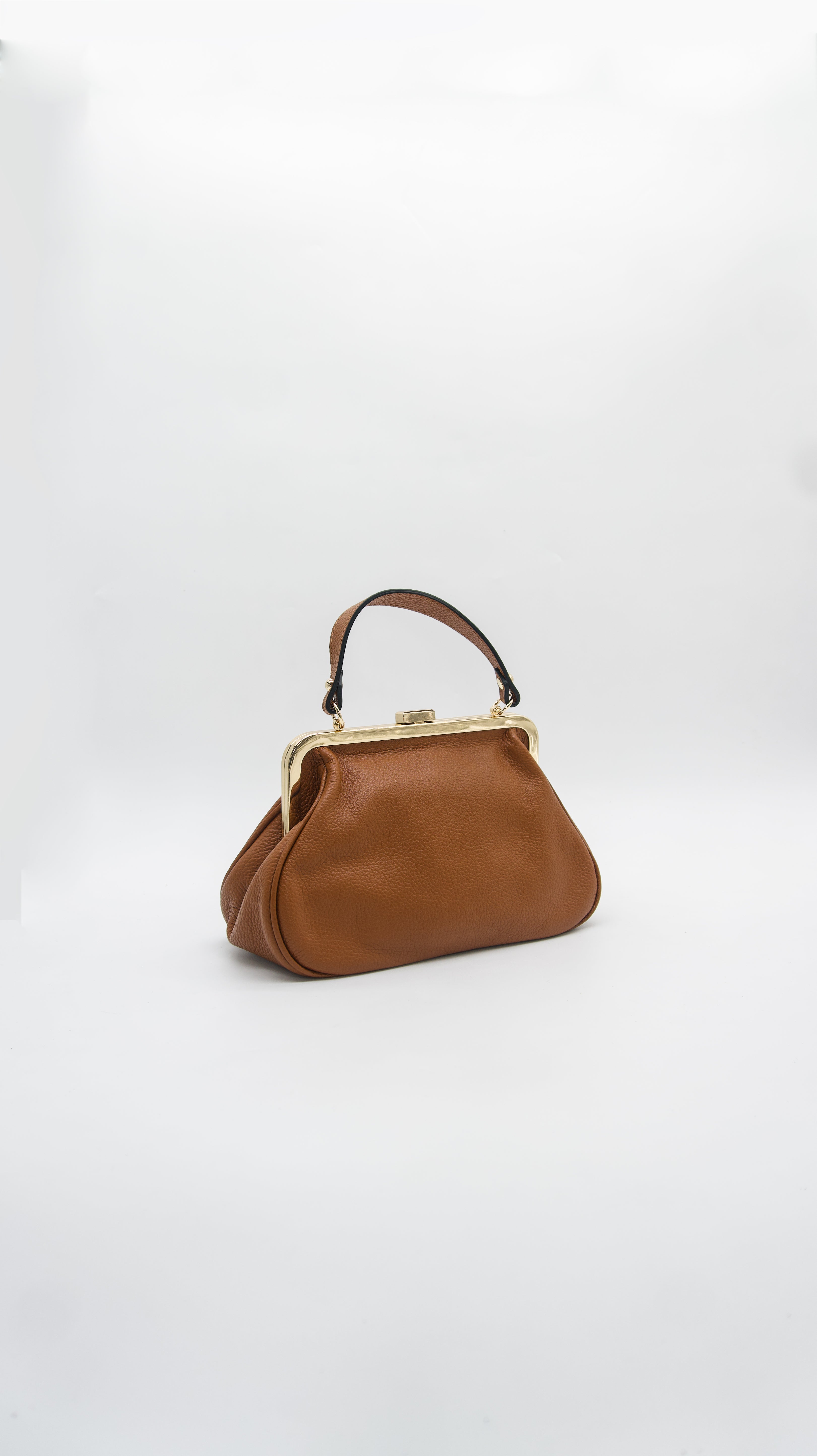 Caterina Kiss Lock Top Handle Bag