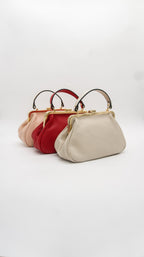 Caterina Kiss Lock Top Handle Bag