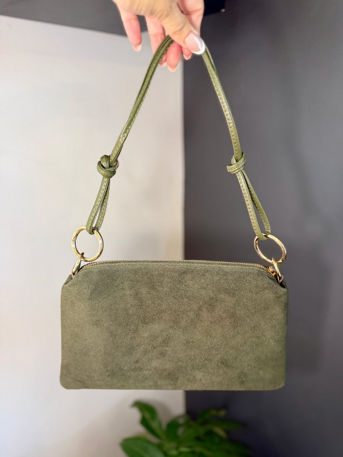 Liliana Italian Suede Slim Bag
